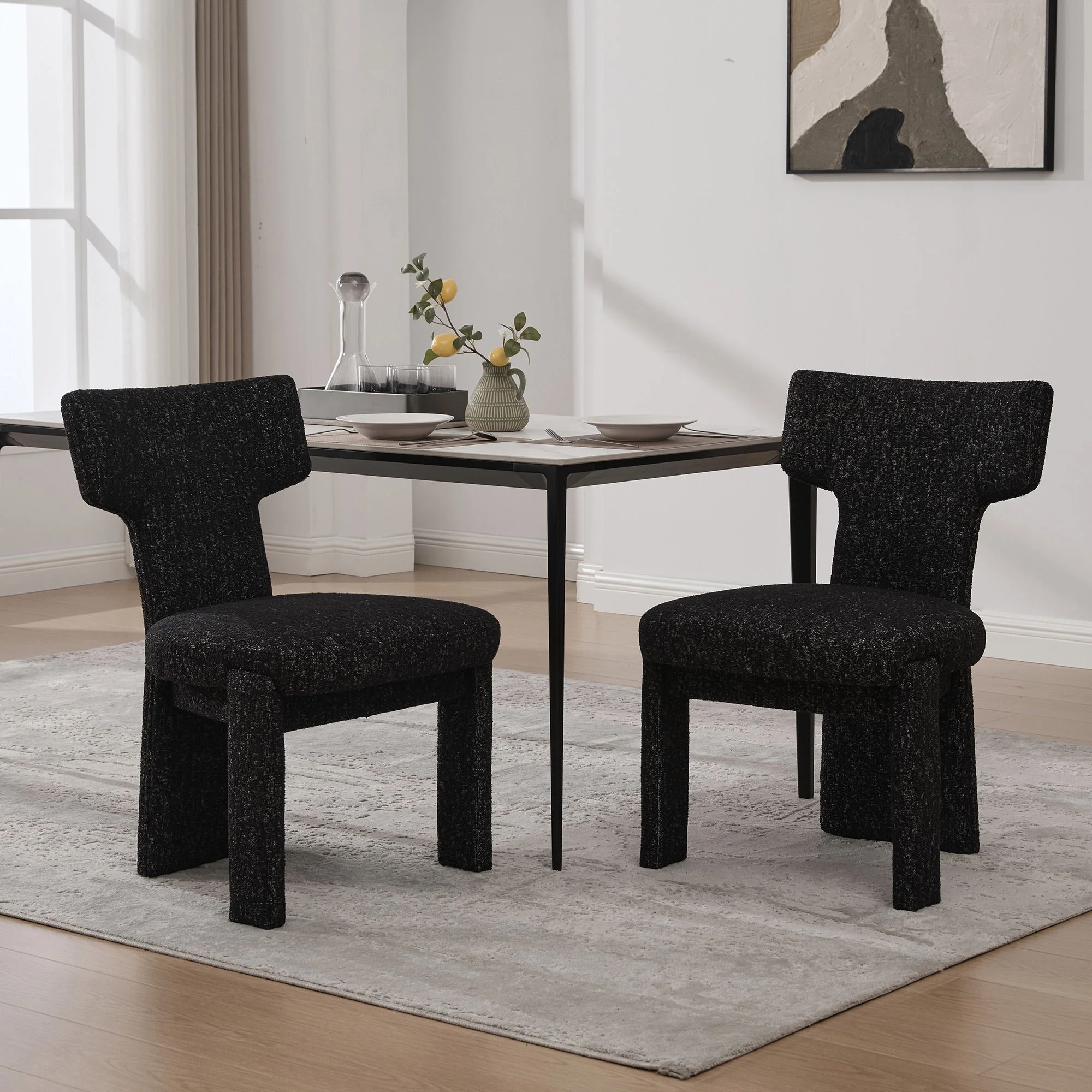 Armless Curved Back Accent Chairs - Image 41
