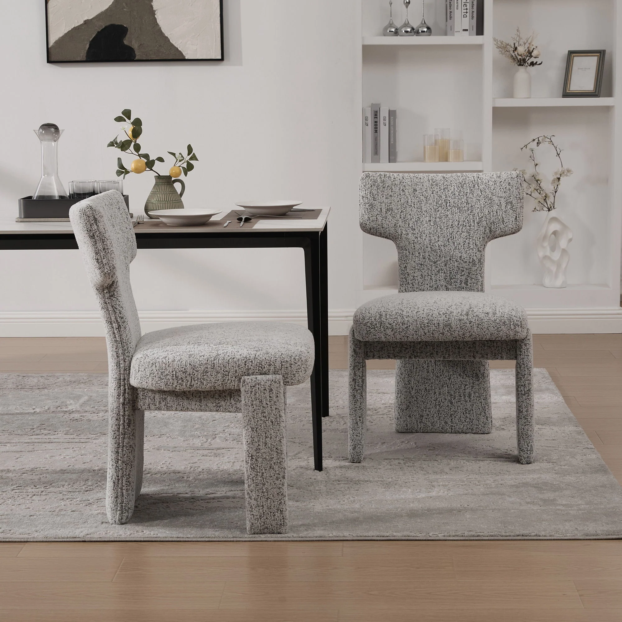 Armless Curved Back Accent Chairs - Image 44