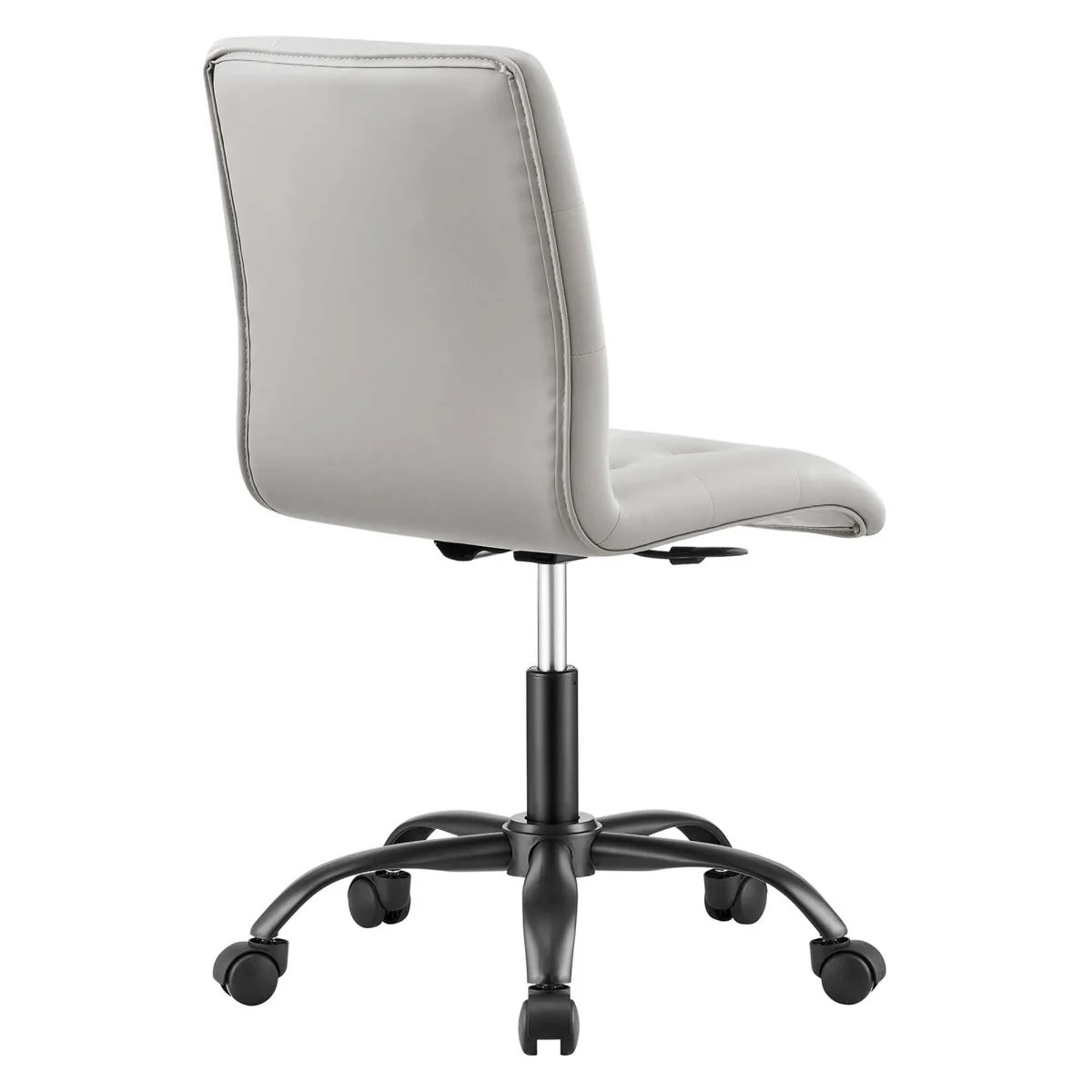 Armless Vegan Leather Office Chair – Modern Minimalist Desk Seating for Home & Office - Image 23