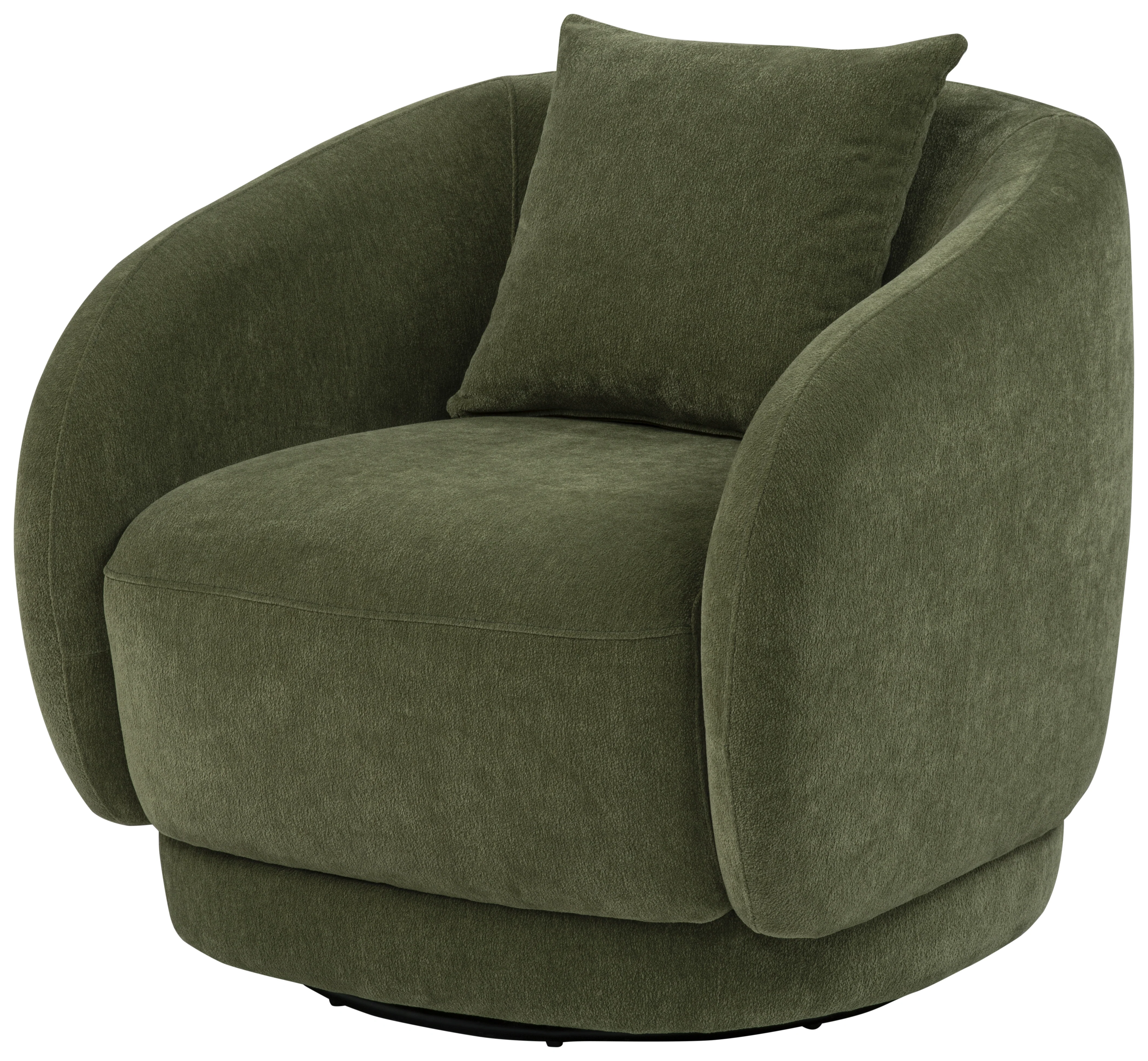 Arnaud Chenille Upholstered Swivel Accent Chair Green - Image 3