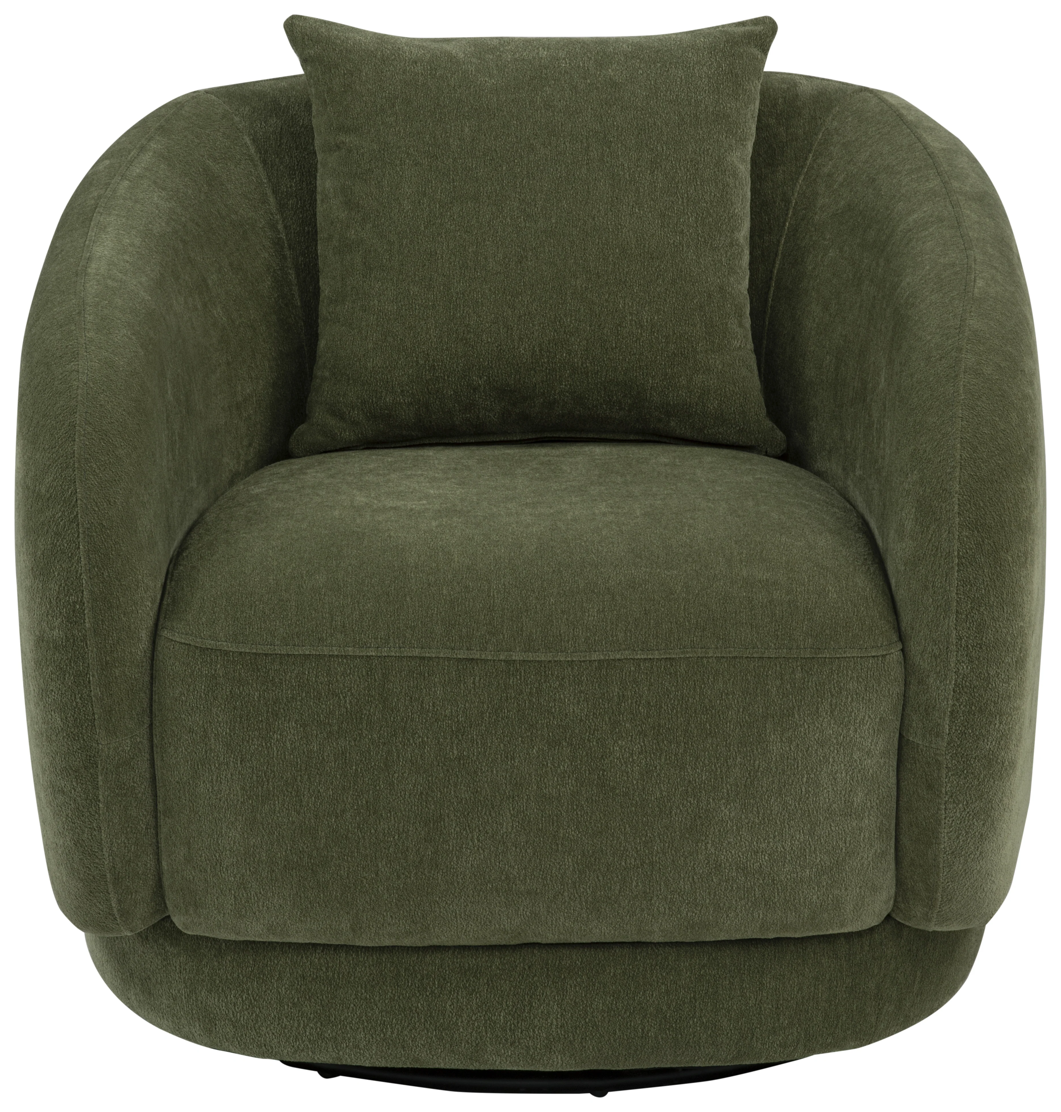 Arnaud Green Chenille Upholstered Swivel Accent Chair - Image 4