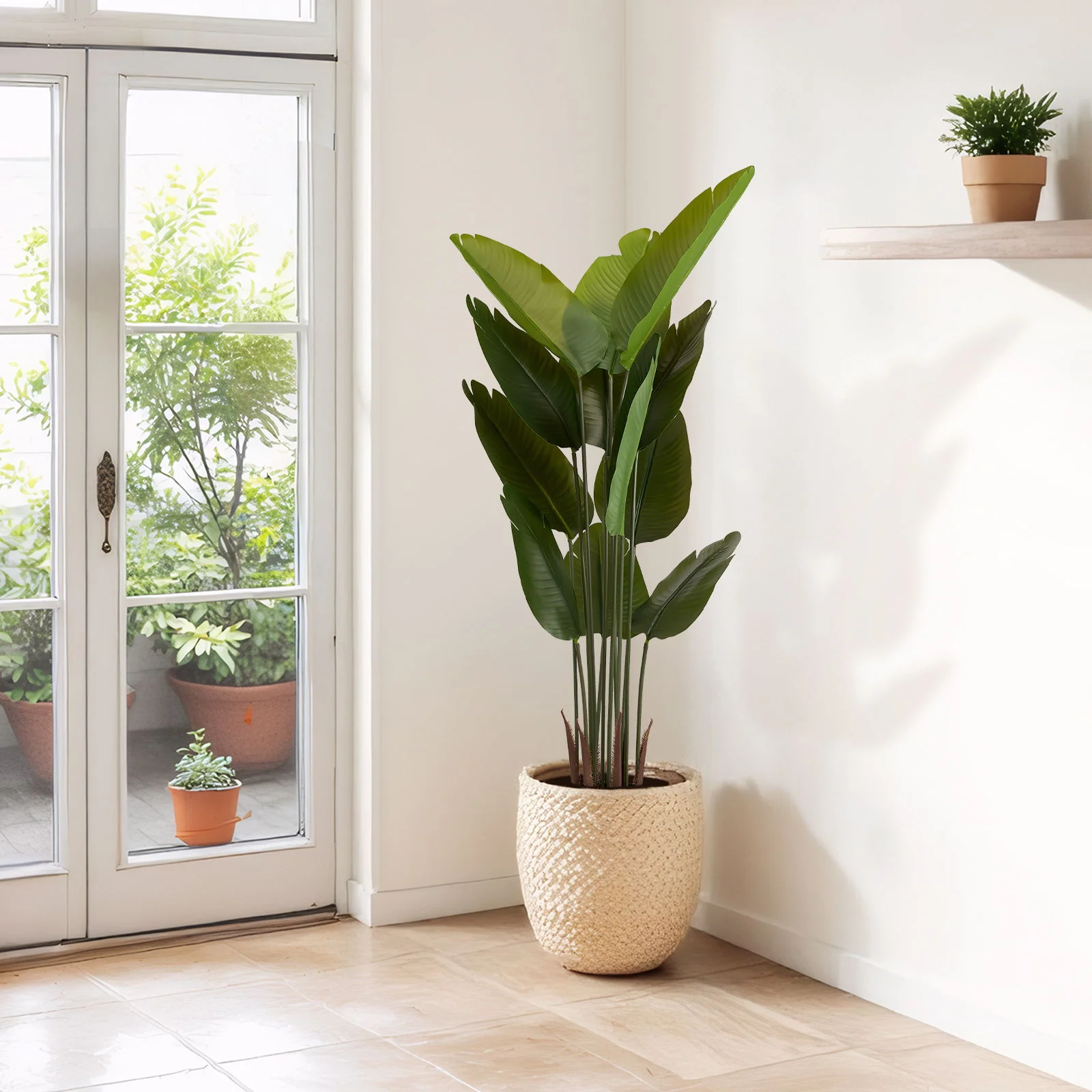 Artificial Plant For Indoor And Outdoor Decoration (Set of 2) - Image 7