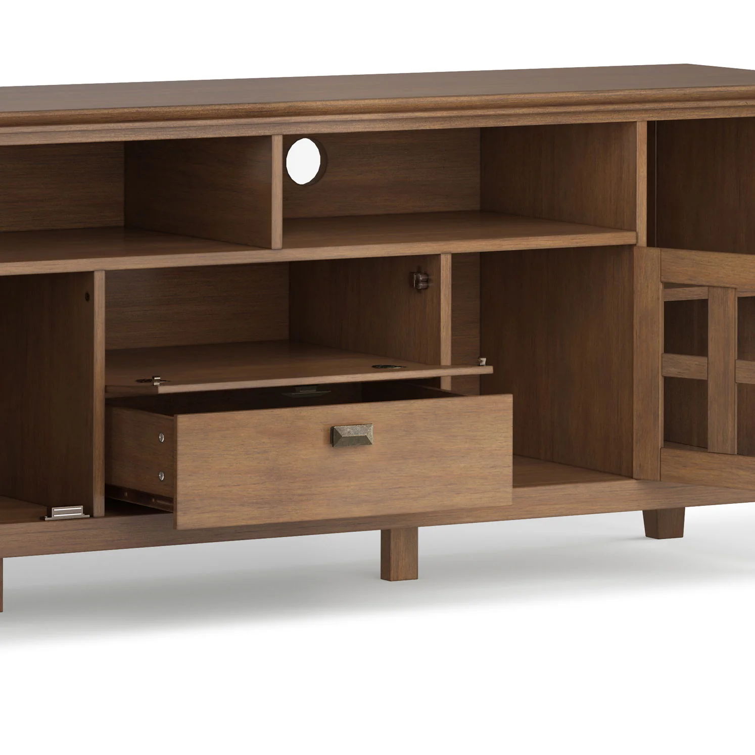 Artisan - TV Media Stand - Rustic Natural Aged Brown - Image 8