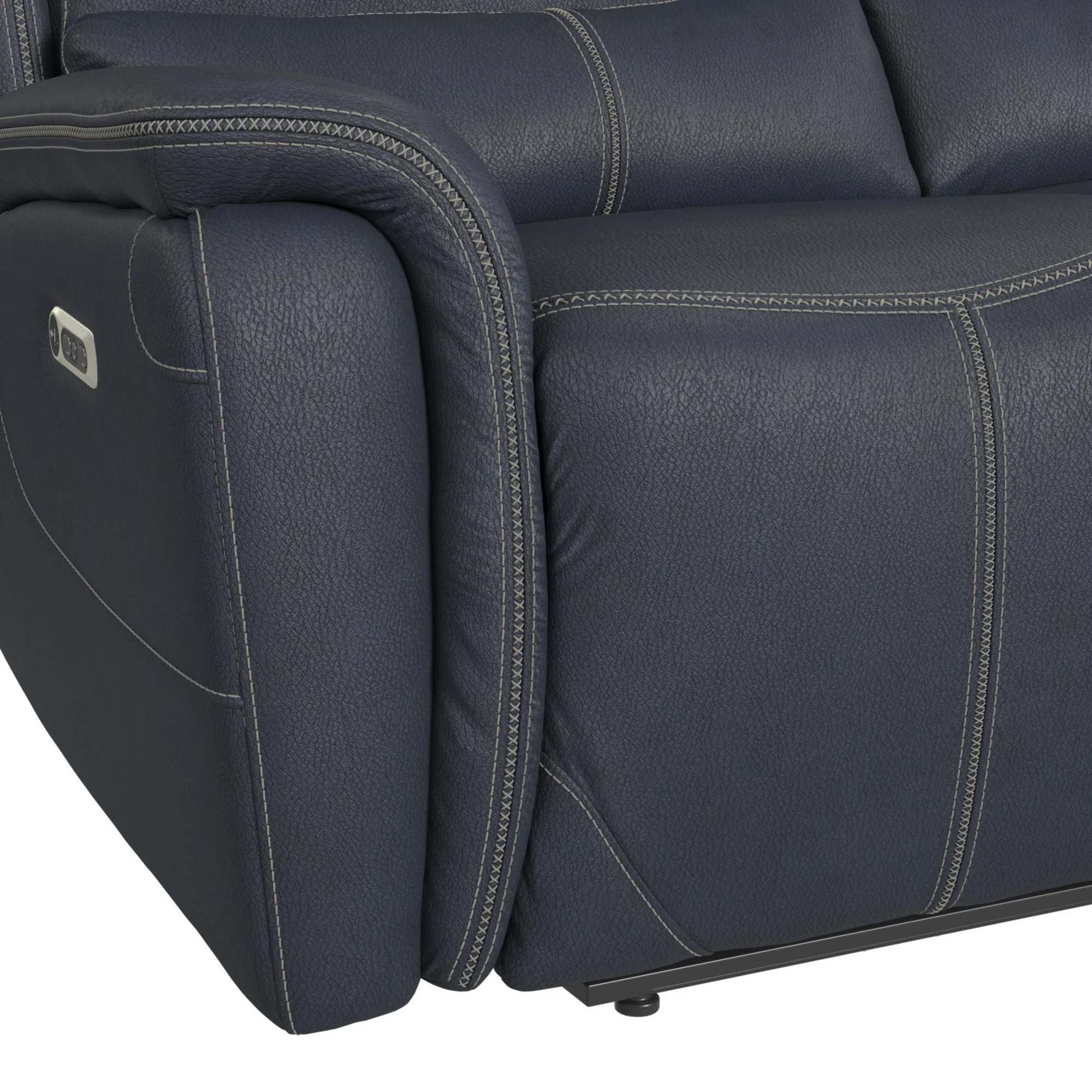 Aruba - 2 Piece Living Room Set (Sofa & Loveseat) - Pebble Navy - Image 8