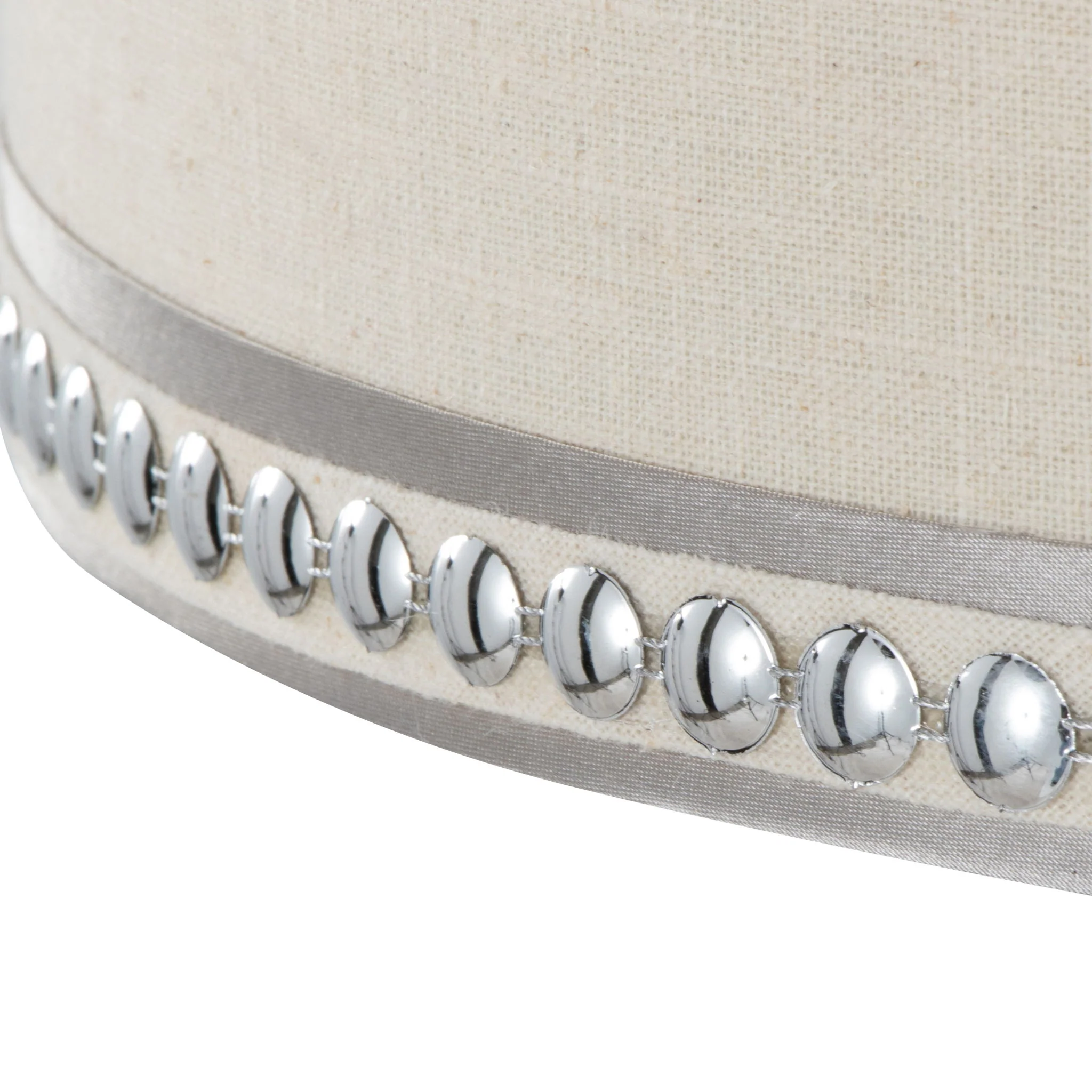 Ashland - Contemporary Table Lamp With Trim (Set of 2) - Polished Chrome / Cream - Image 5