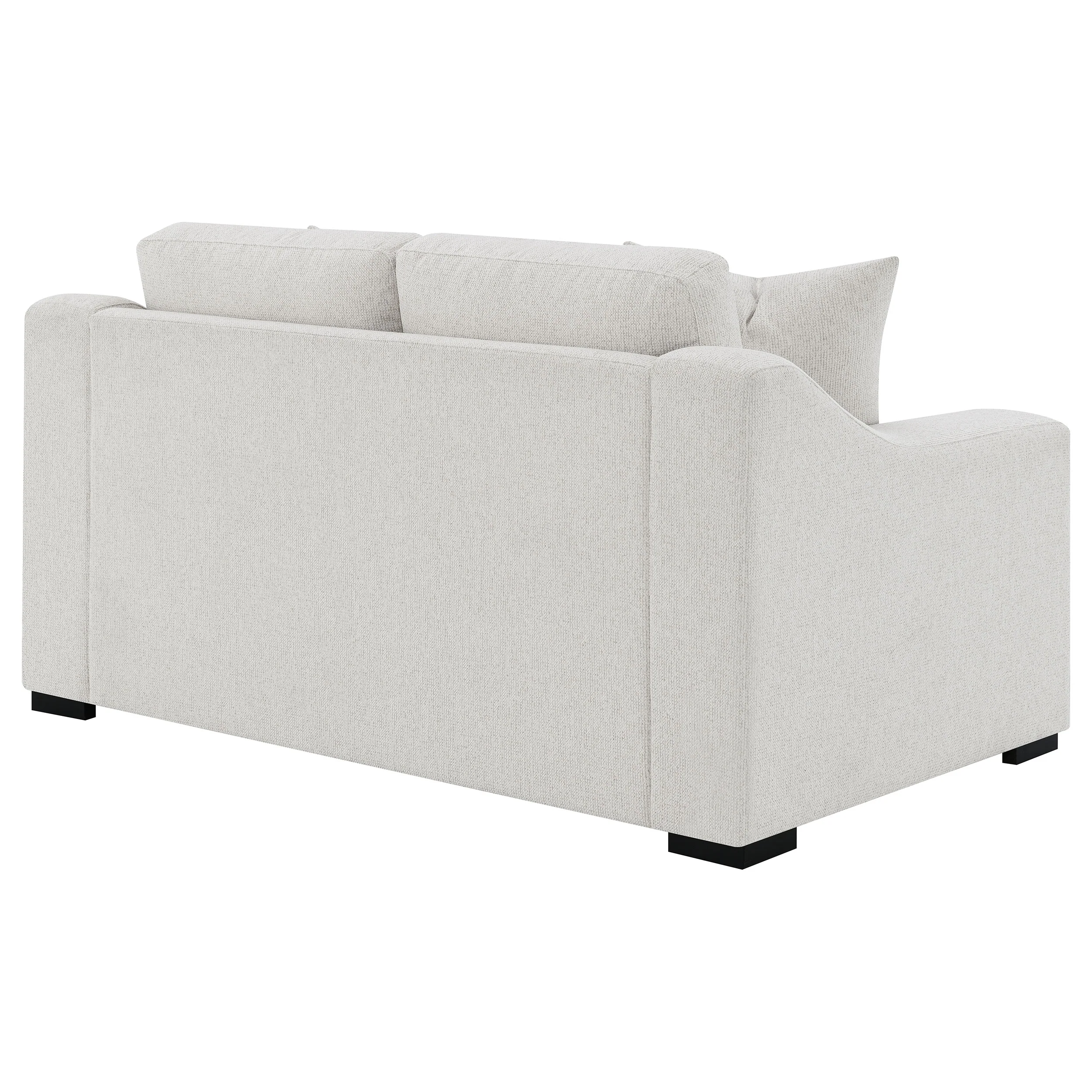Ashlyn Fabric Upholstered Track Arm Loveseat Sand - Image 7