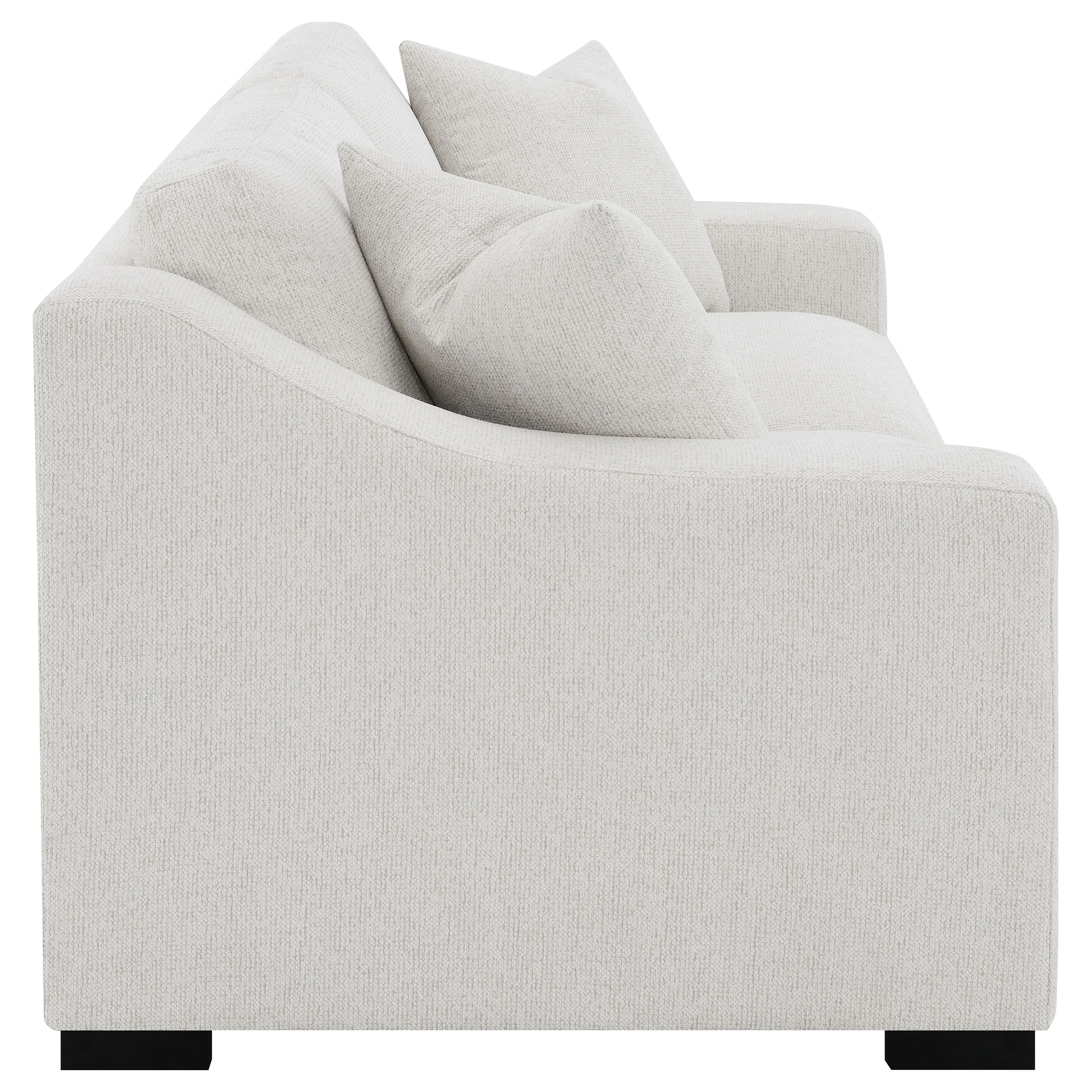 Ashlyn Fabric Upholstered Track Arm Sofa, Sand - Image 10