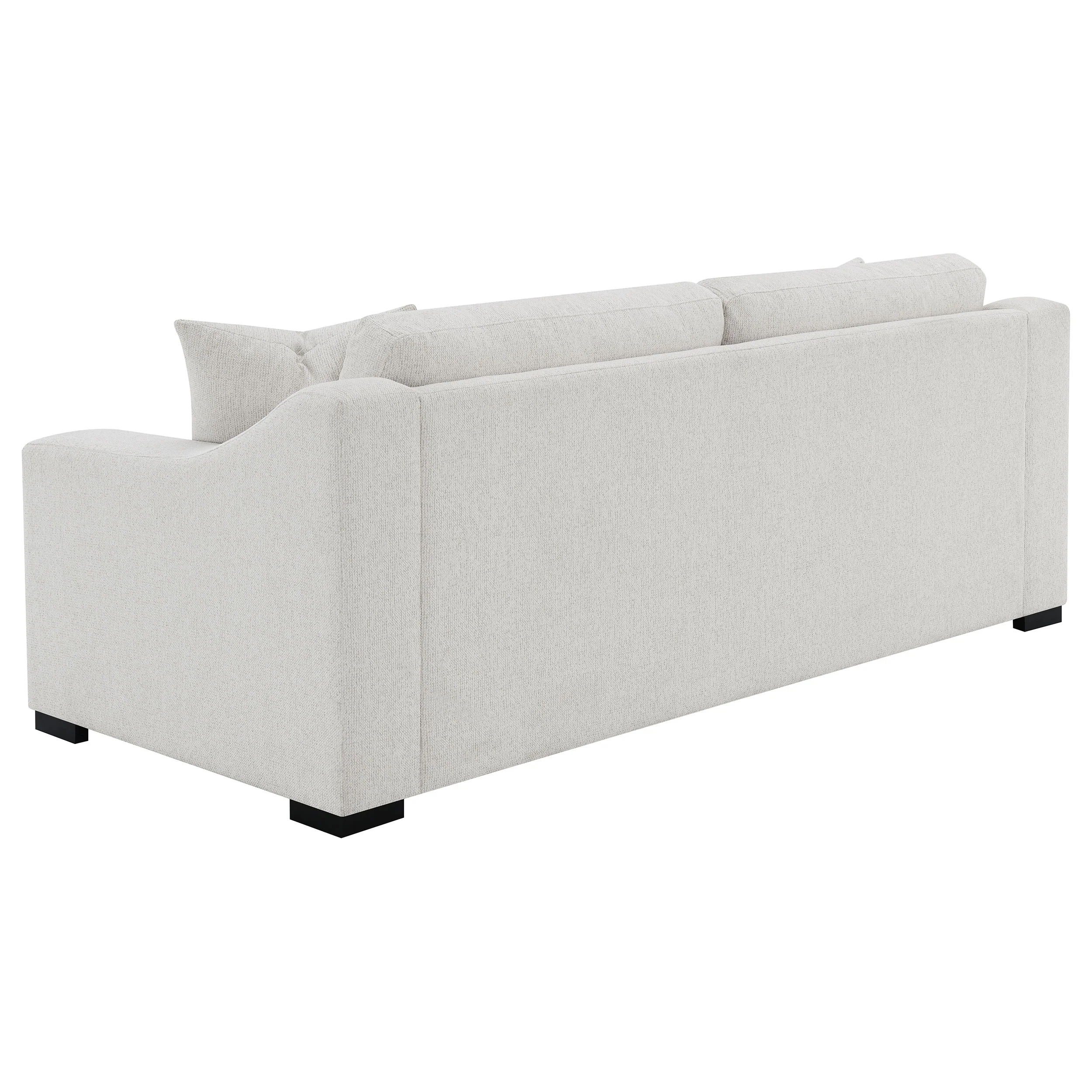 Ashlyn Fabric Upholstered Track Arm Sofa, Sand - Image 6