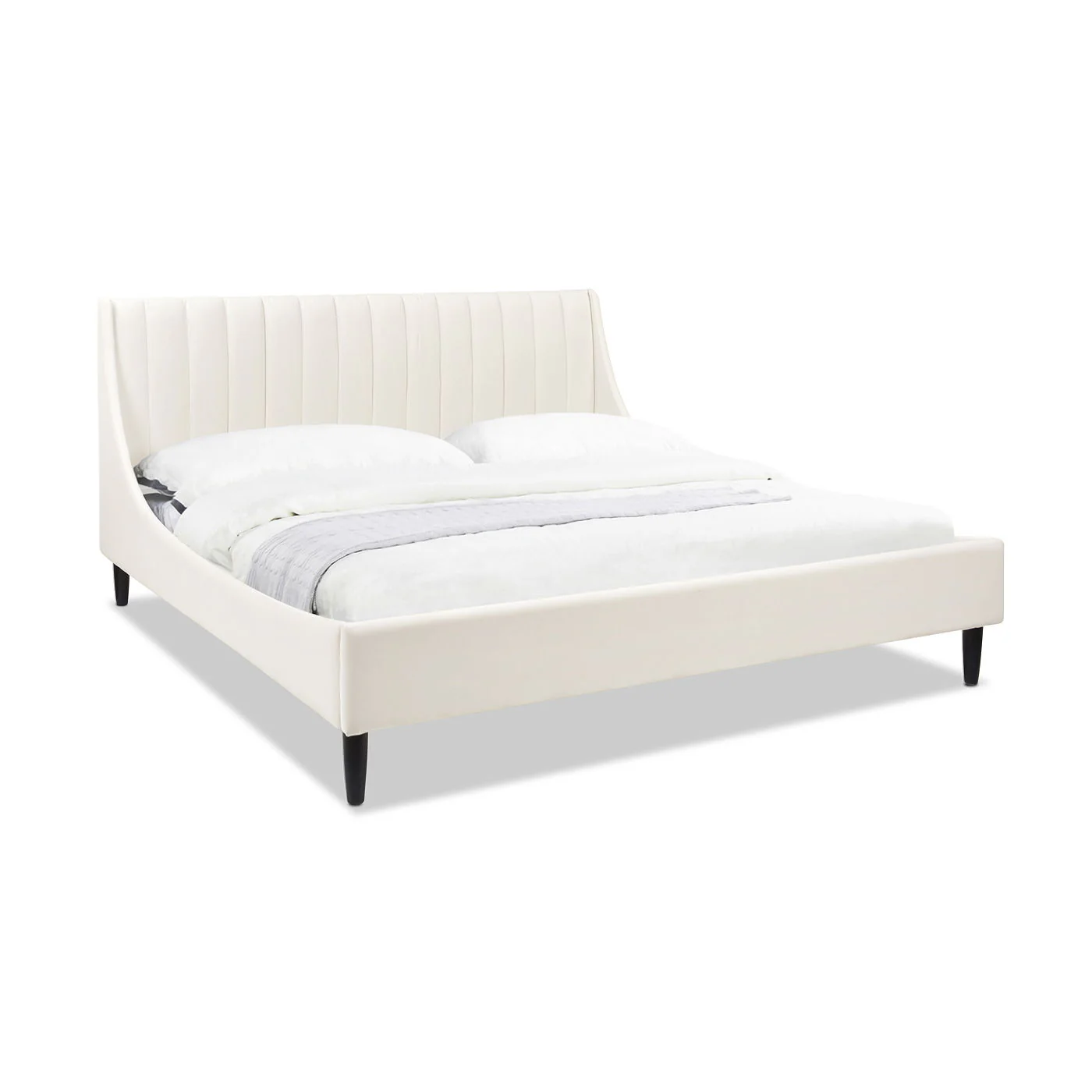 Aspen - Vertical Tufted Modern Headboard Platform Bed Set - Image 107