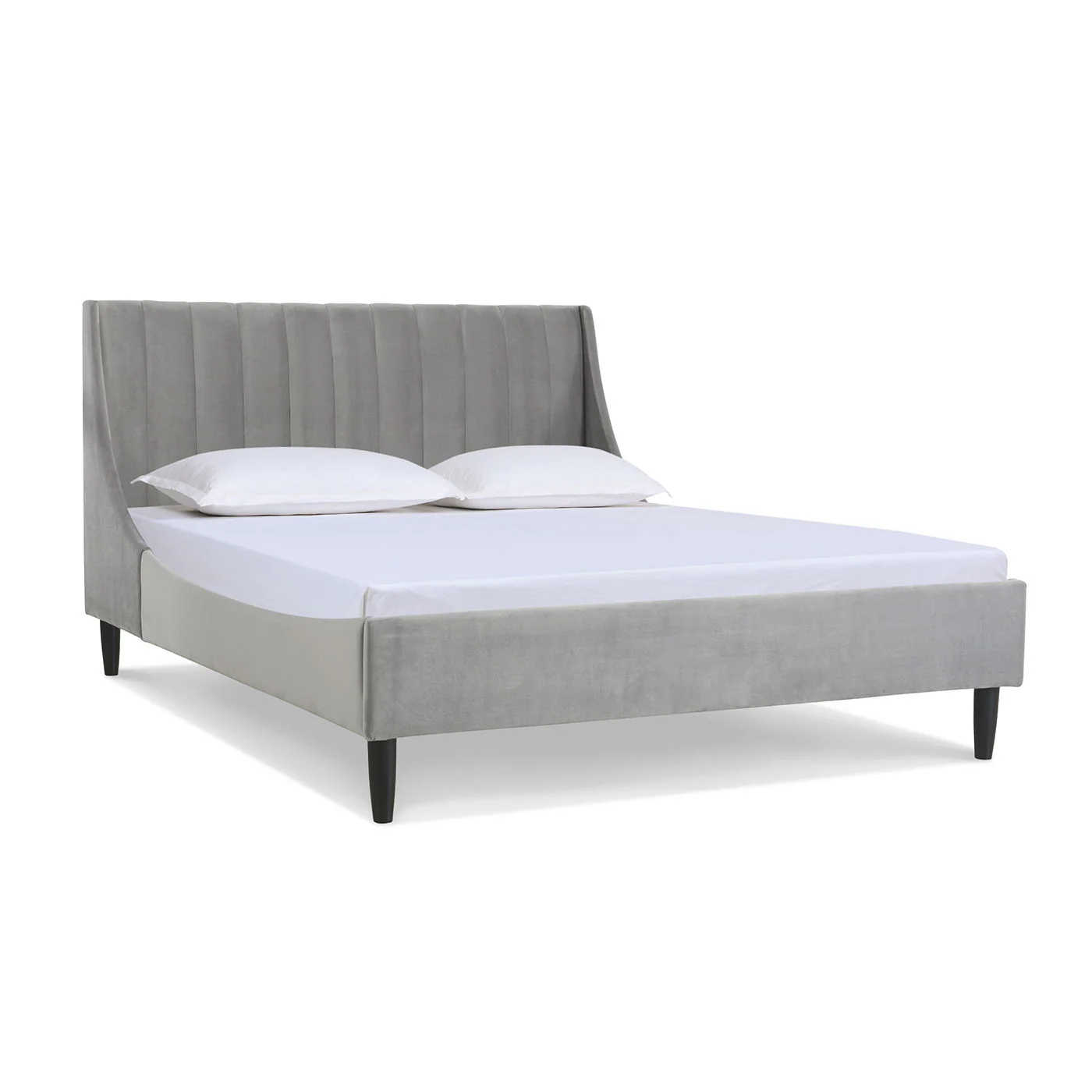Aspen - Vertical Tufted Modern Headboard Platform Bed Set - Image 68