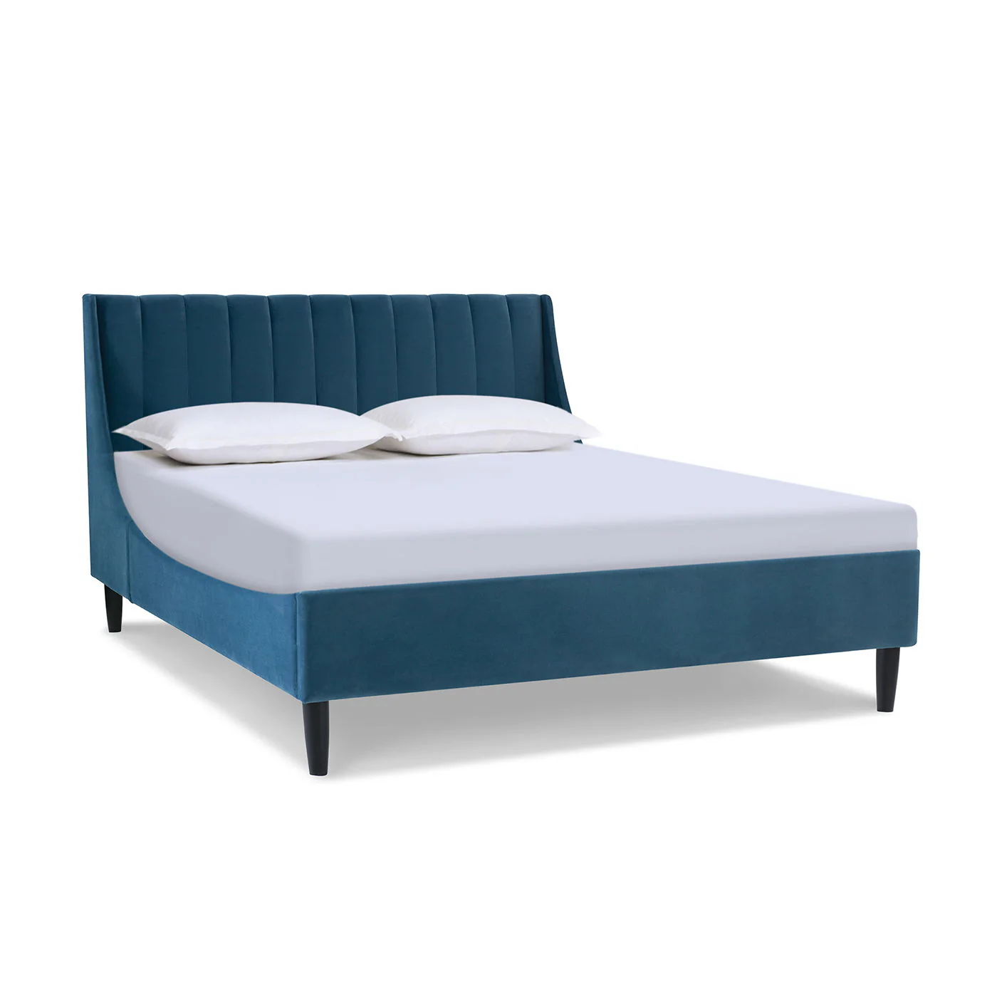 Aspen - Vertical Tufted Modern Headboard Platform Bed Set - Image 75