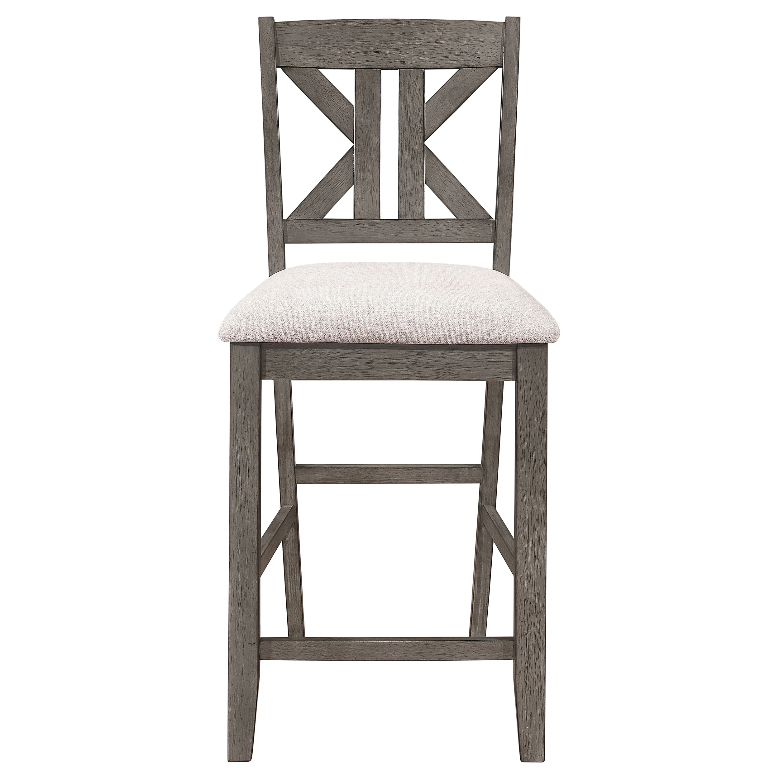 Athens Wood Counter Chair with Cushion - Barn Grey (Set of 2) - Image 5