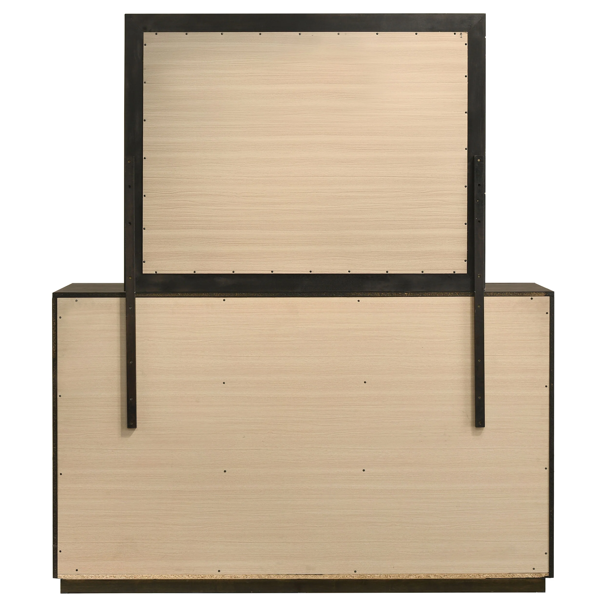 Atlas 7-Drawer Dresser and Mirror Set, Dark Oak - Image 6