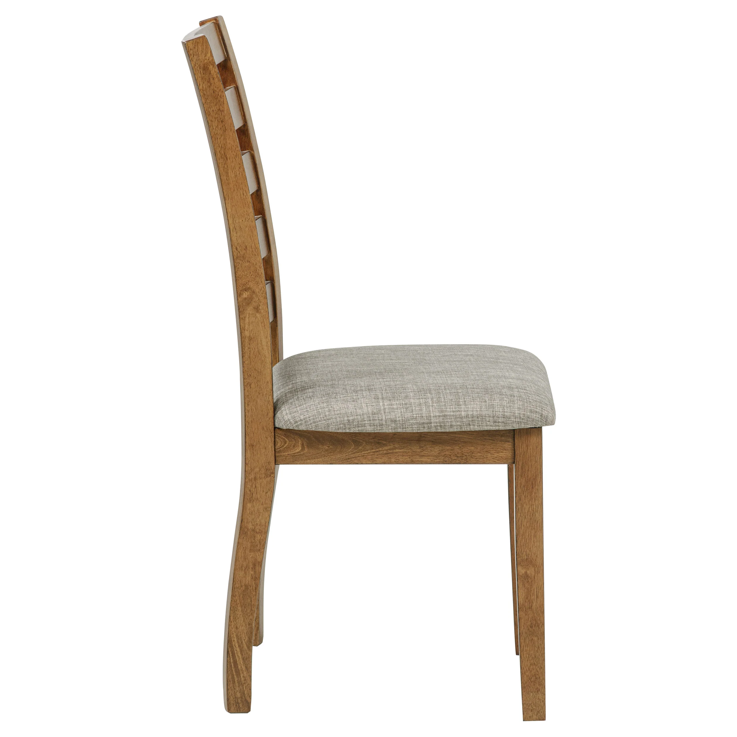Atwood Wood Dining Side Chair - Warm Brown Upholstered - Image 9