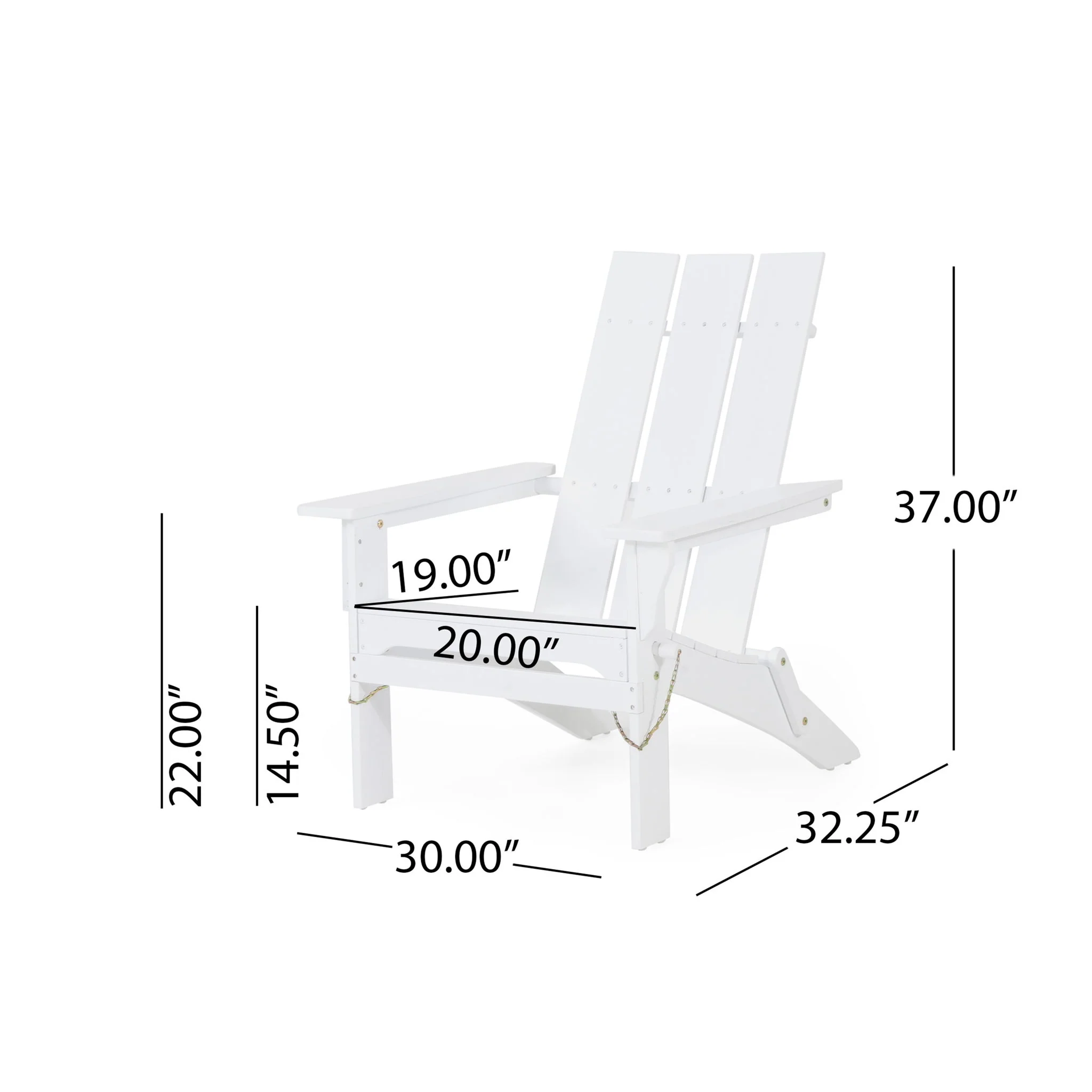 Aurascape - Outdoor Comfort Foldable Adirondack Chair - Image 3