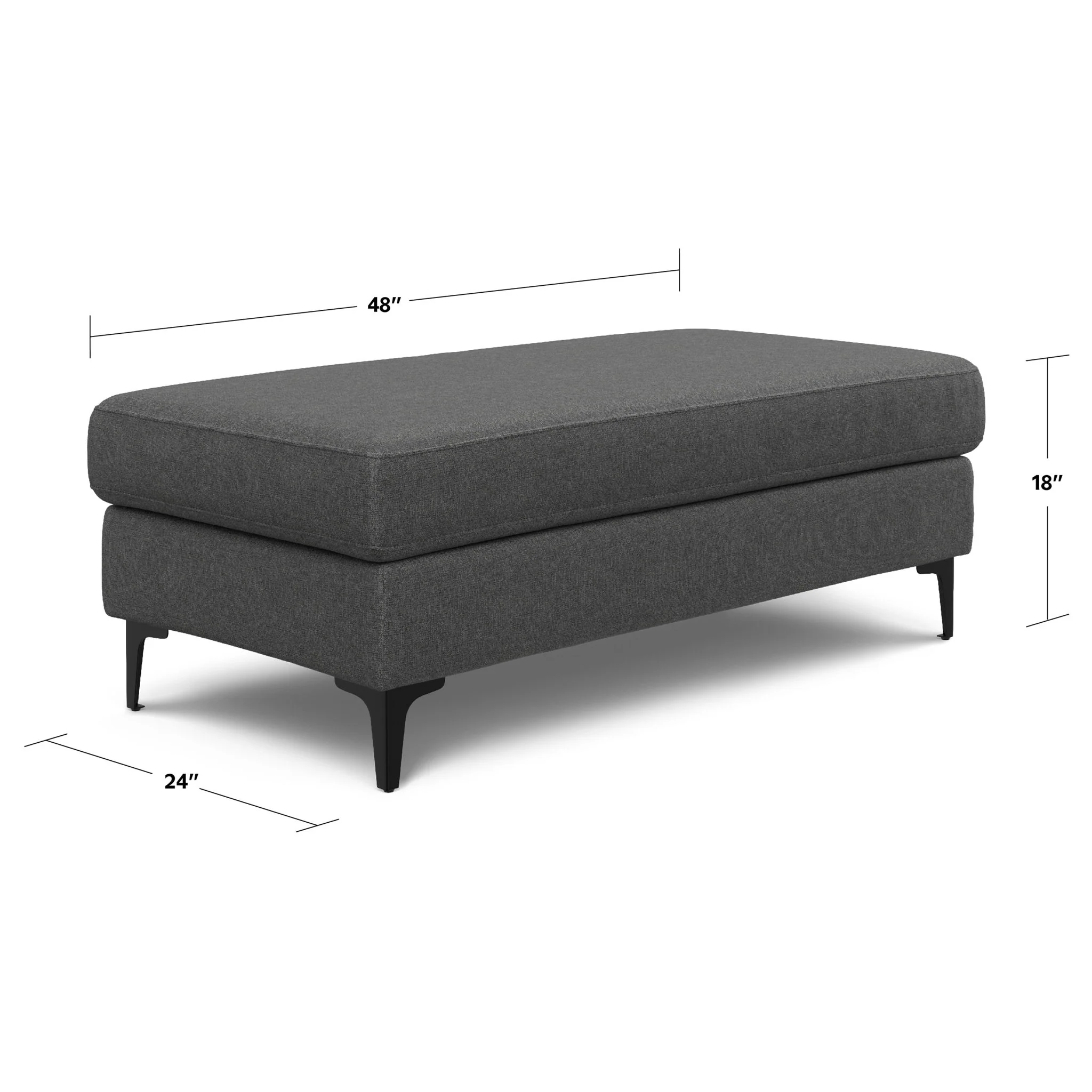 Ava - Versatile Mid Century Ottoman - Image 18