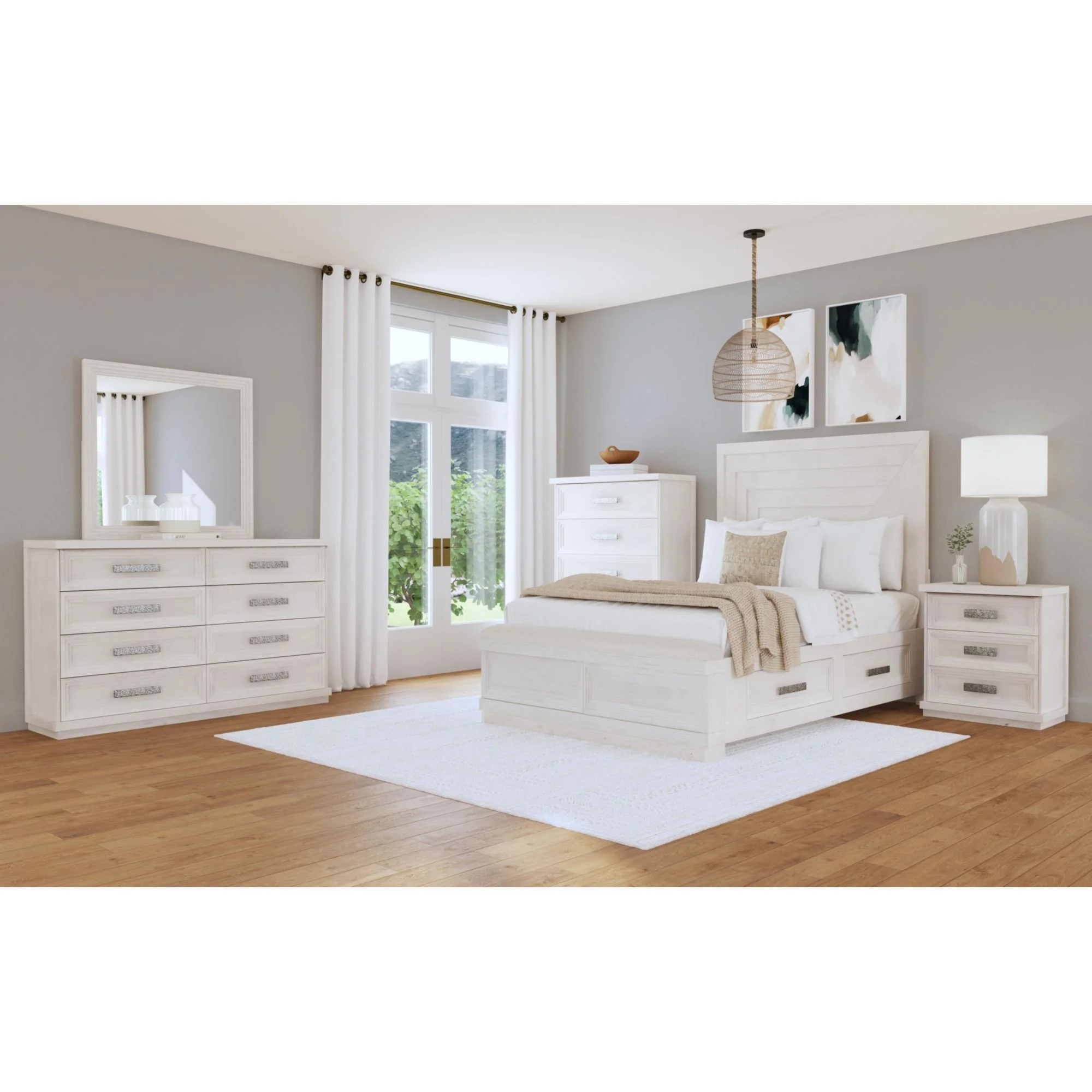Avalanche - 5-Drawer Chest - Antique White - Image 9