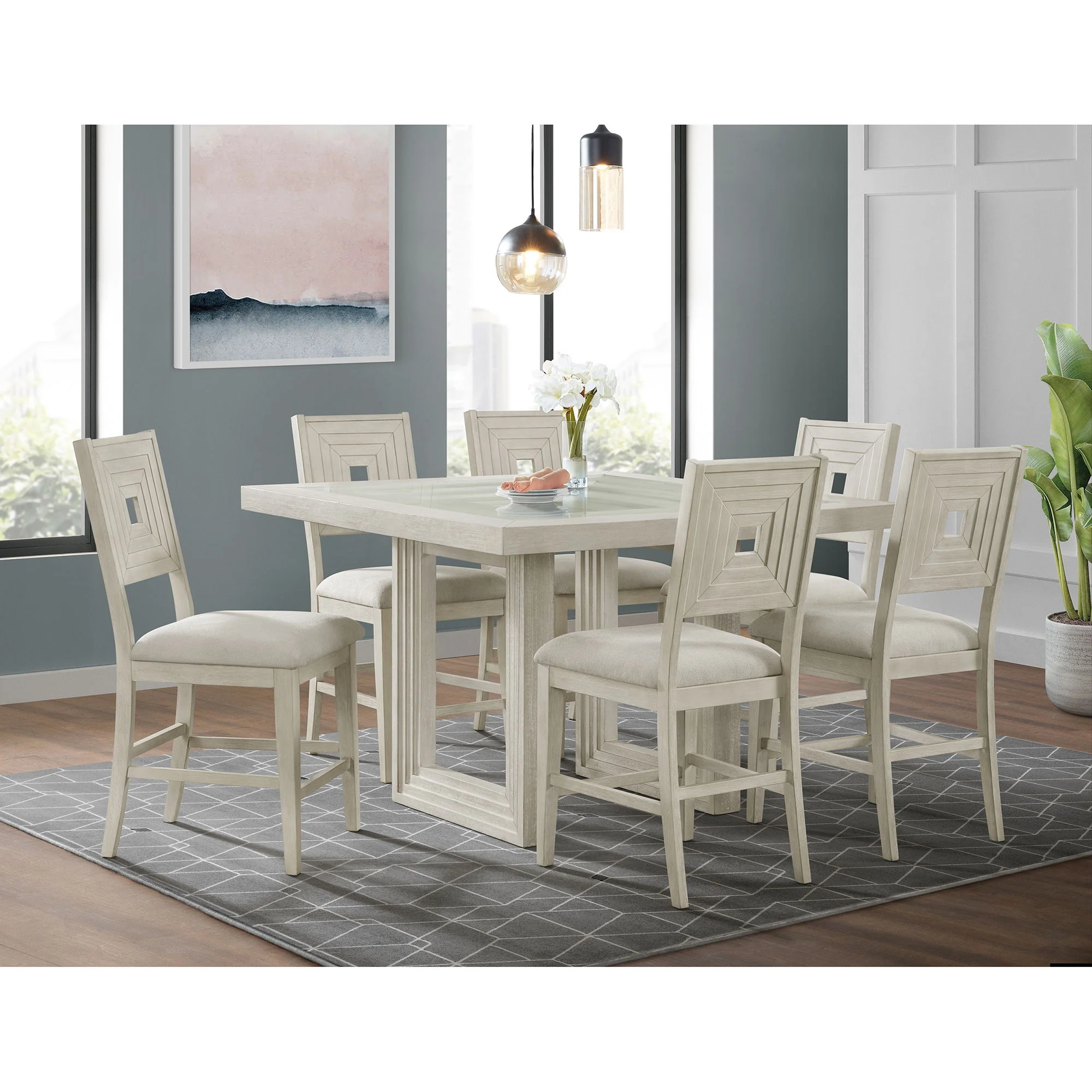 Avalanche - Counter Side Chair (Set of 2) - Antique White - Image 6