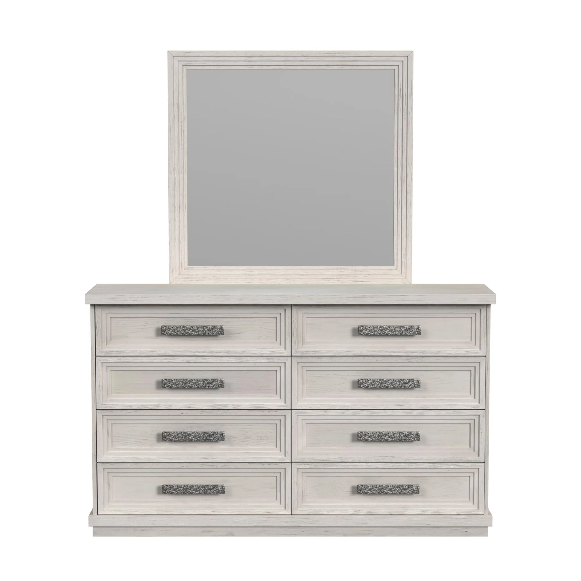 Avalanche - Dresser And Mirror Set - Antique White - Image 3
