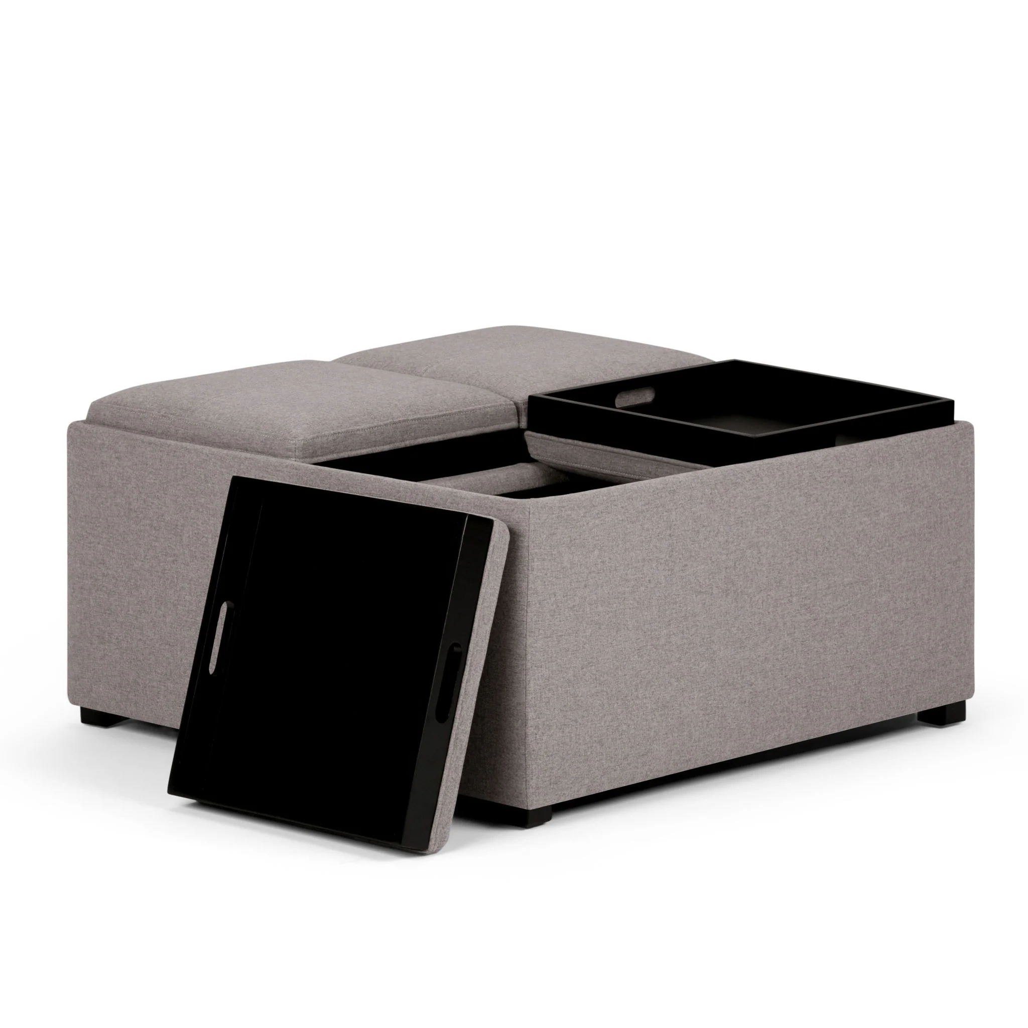 Avalon - Square Coffee Table, Storage Ottoman - Image 37