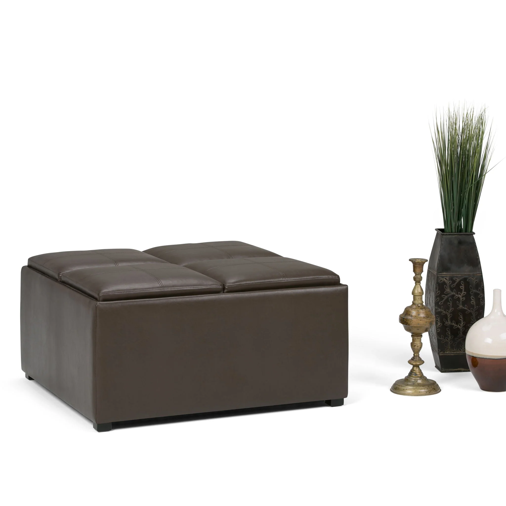 Avalon - Square Coffee Table, Storage Ottoman - Image 57