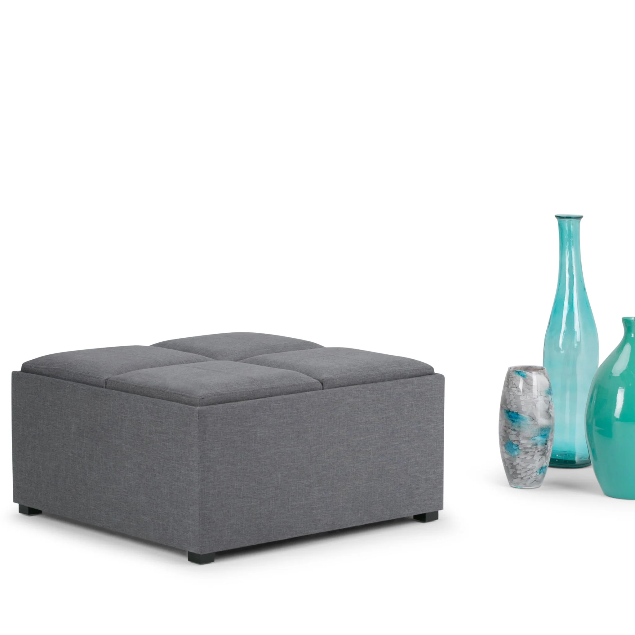 Avalon - Square Coffee Table, Storage Ottoman - Image 62