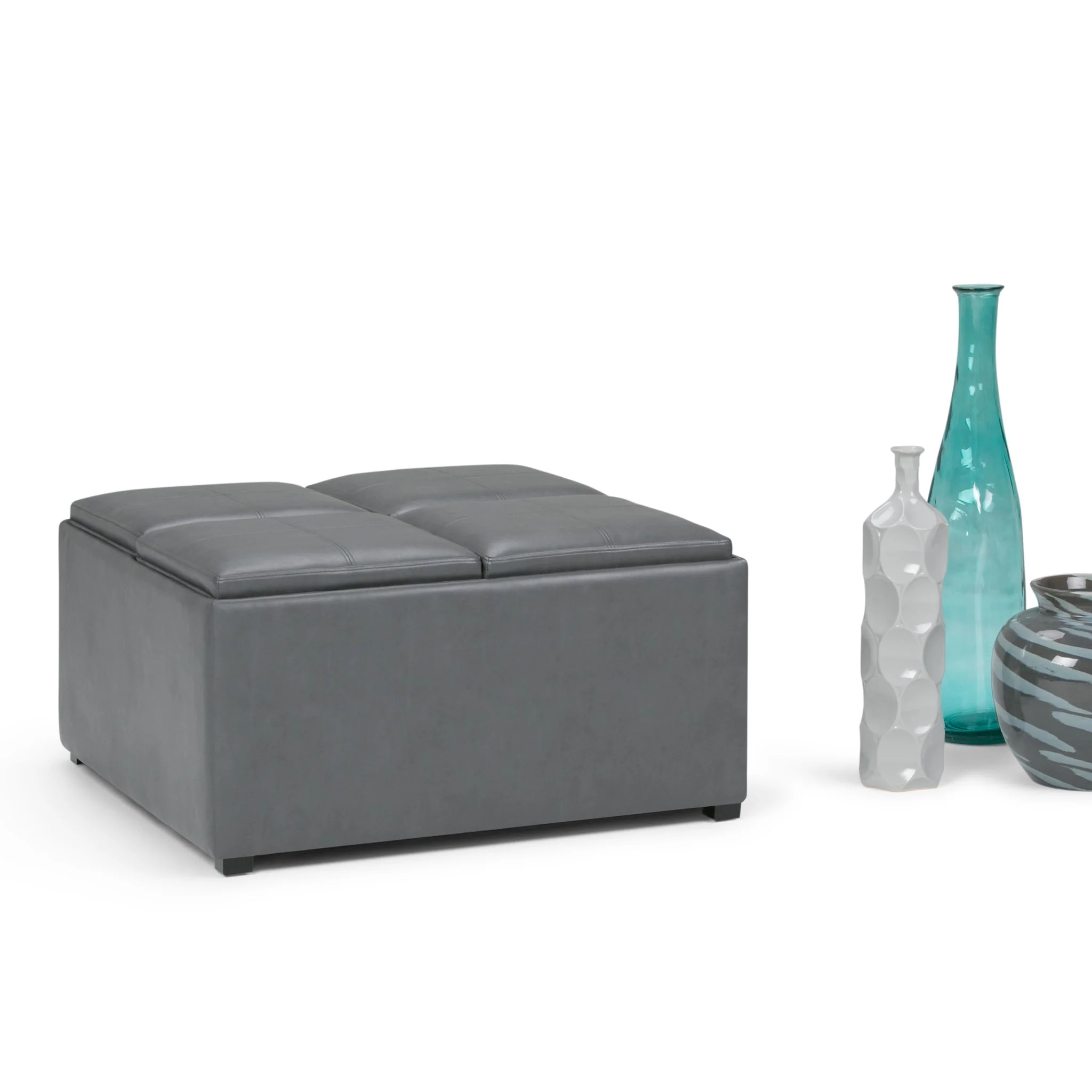 Avalon - Square Coffee Table, Storage Ottoman - Image 76