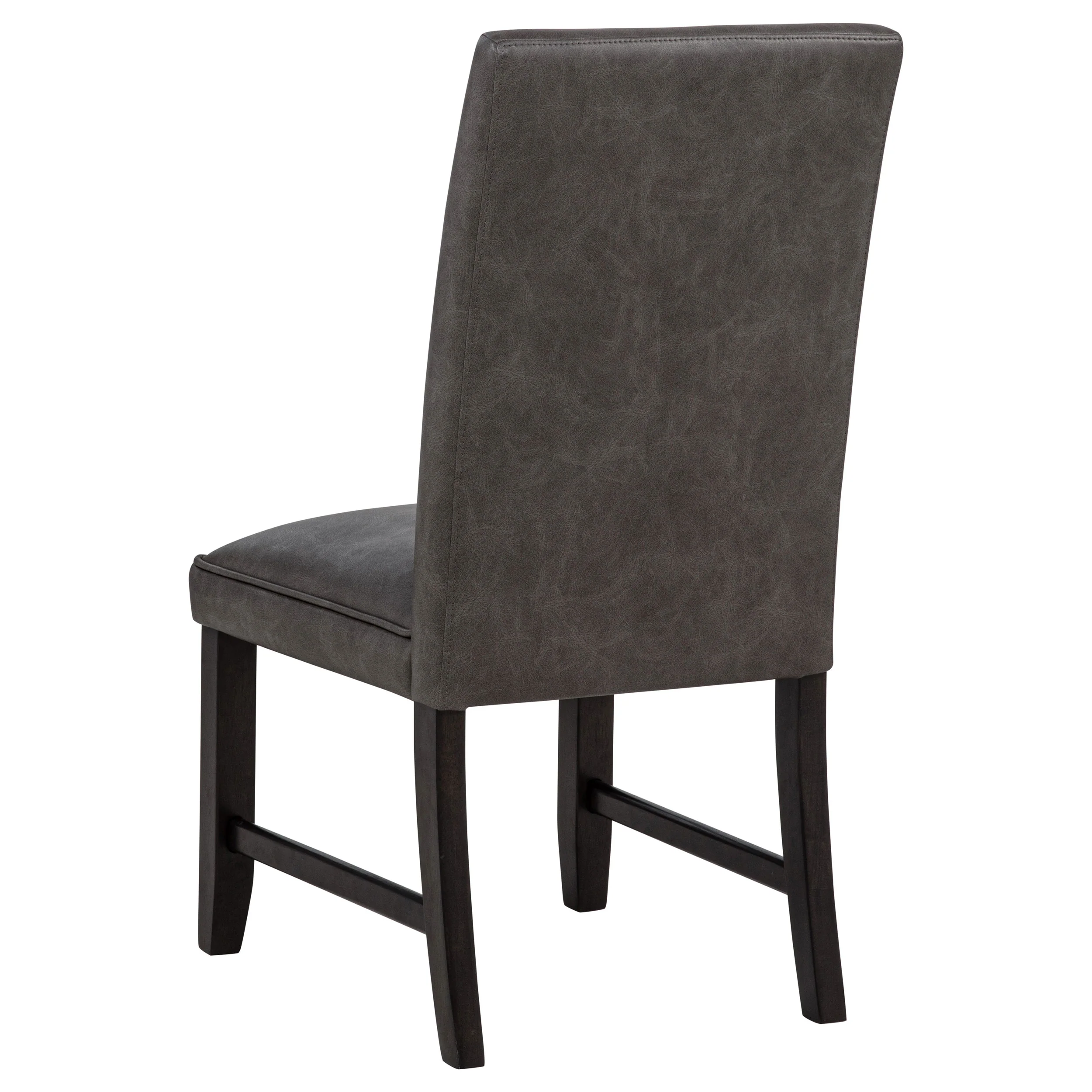 Averill 7-Piece White Marble Dining Set with Dark Grey Chairs - Image 7
