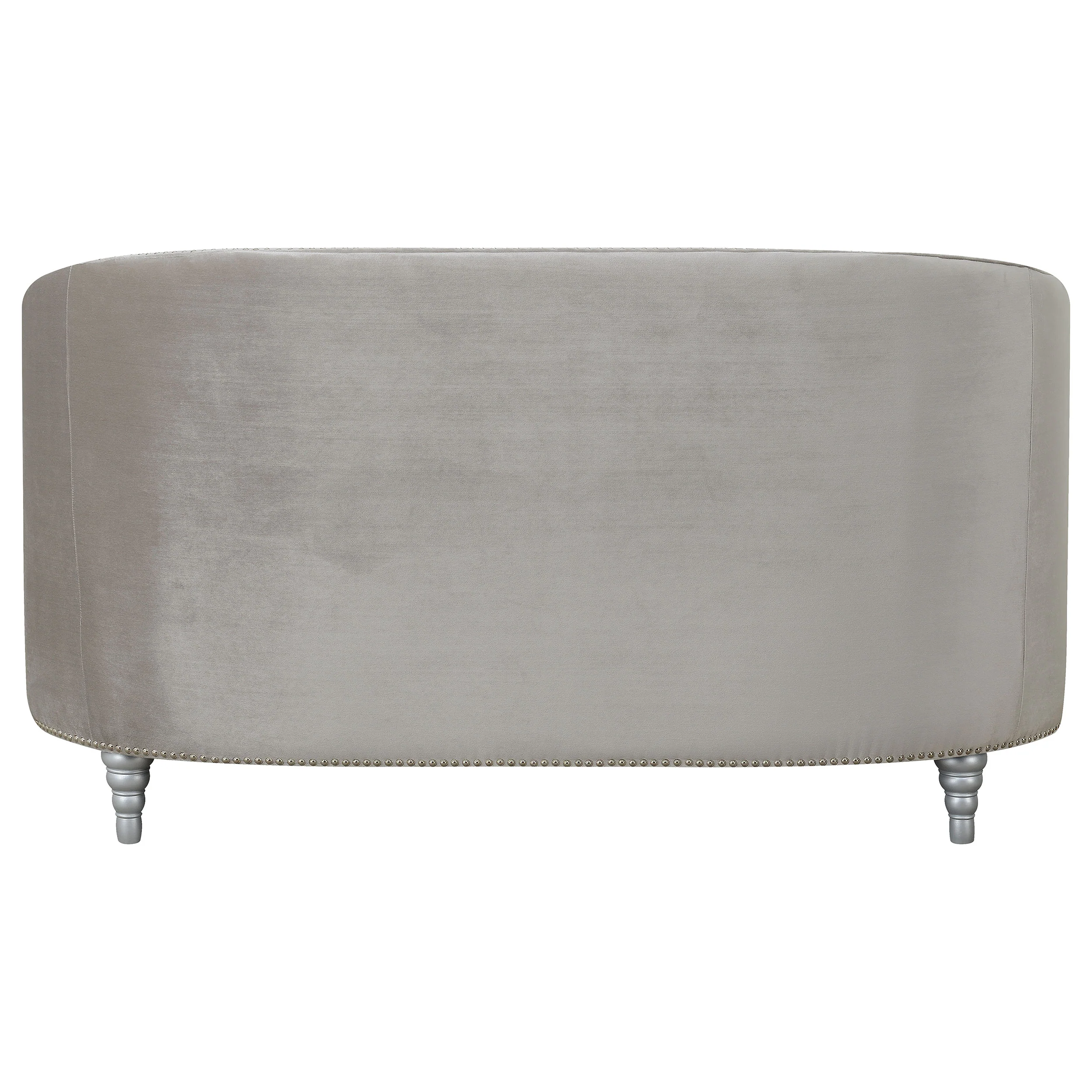 Avonlea Upholstered Sloped Arm Loveseat Grey Velvet - Image 10