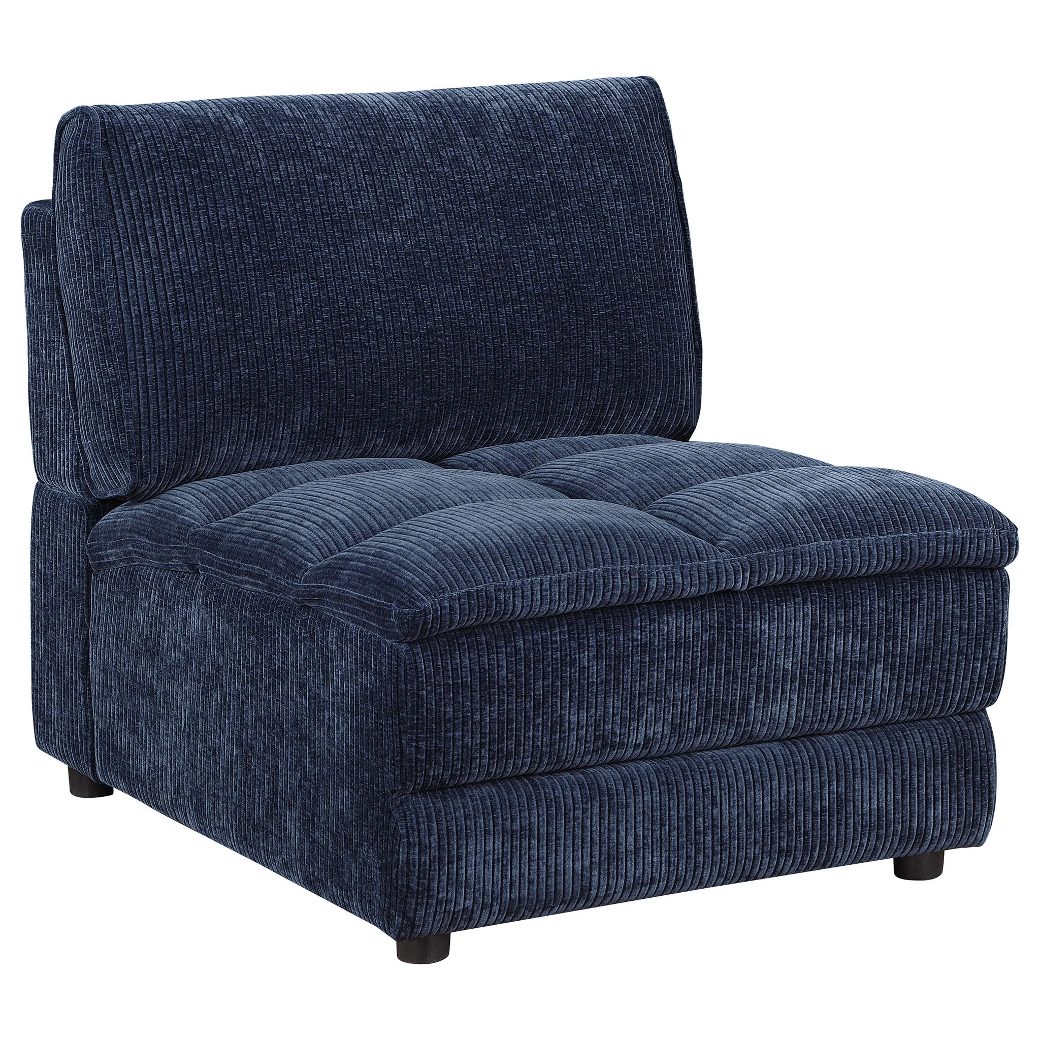 Azure - 5 Piece Upholstered Modular Sectional Sofa - Blue - Image 8