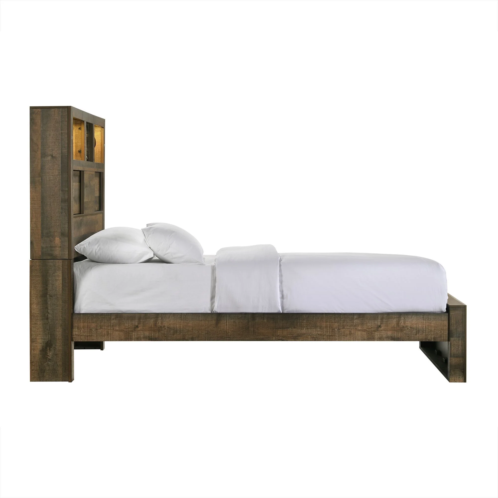Bailey - Bookcase Panel Bed With Bluetooth - Image 3
