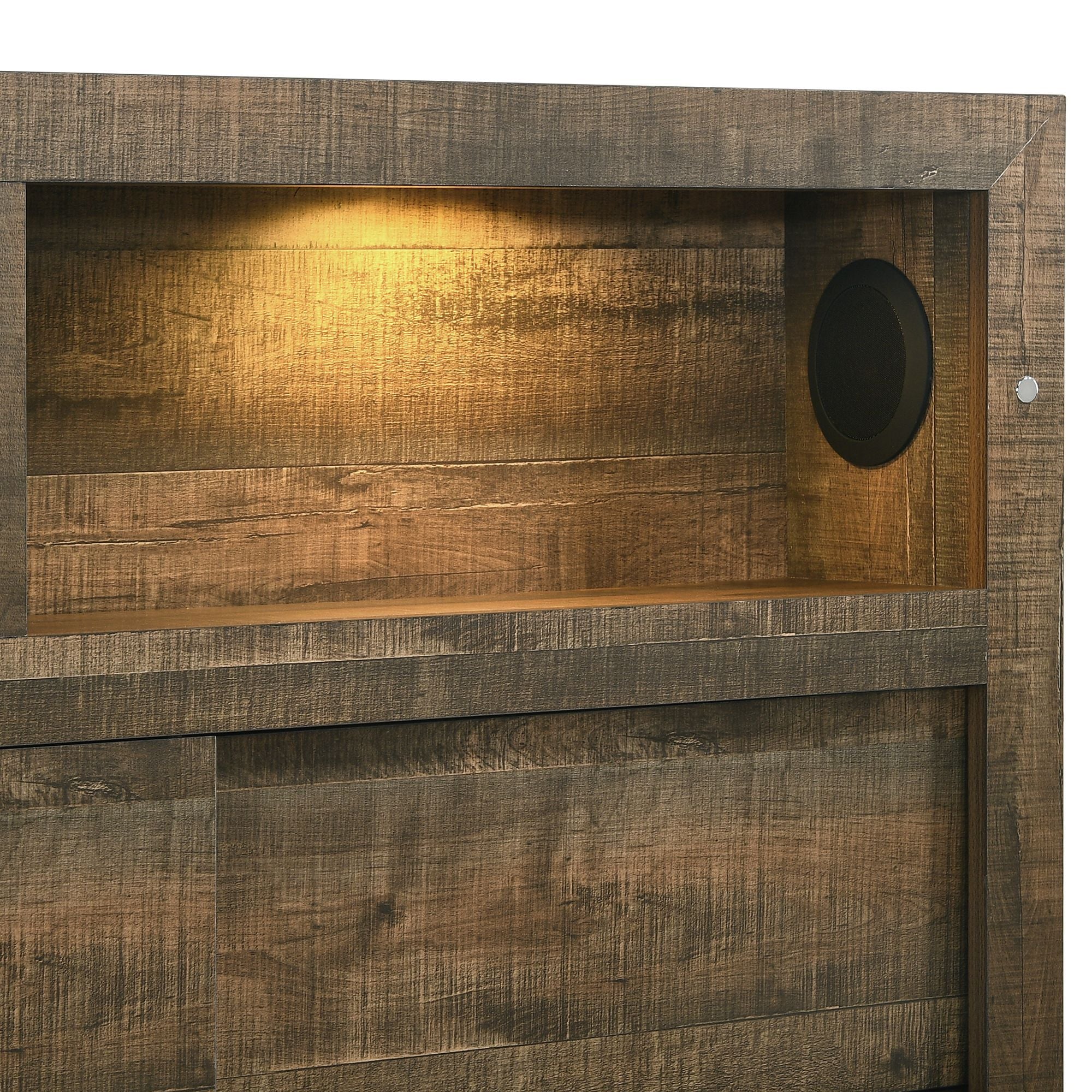 Bailey - Bookcase Panel Bed With Bluetooth - Image 8
