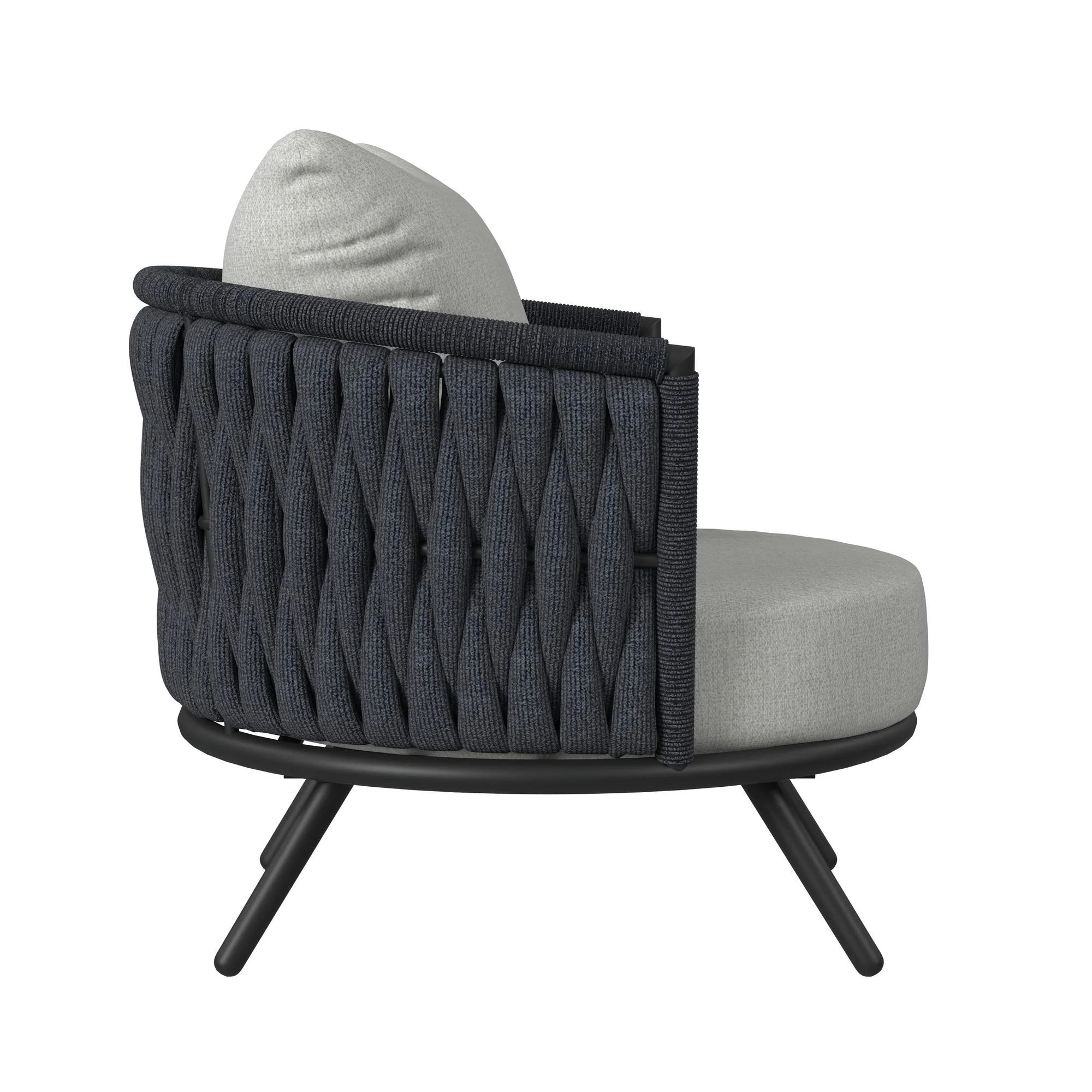 Bali - Chairs With Olefin (Set of 2) - Dark Gray - Image 5