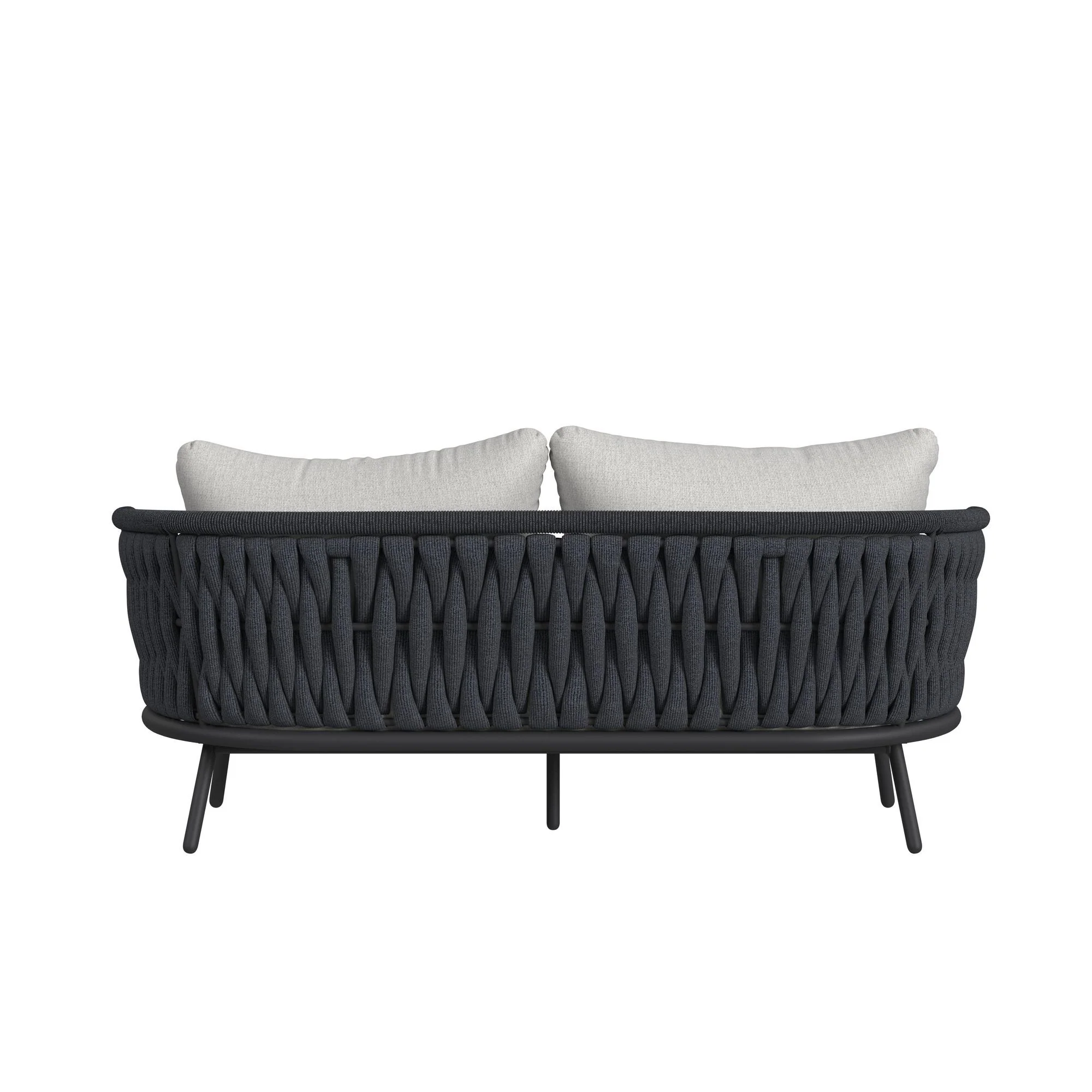 Bali - Loveseat With Olefin - Dark Gray - Image 6