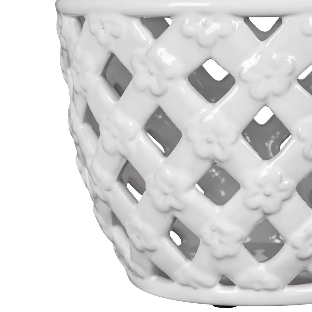 Ballas - Bird Lidded Jar - White - Image 3