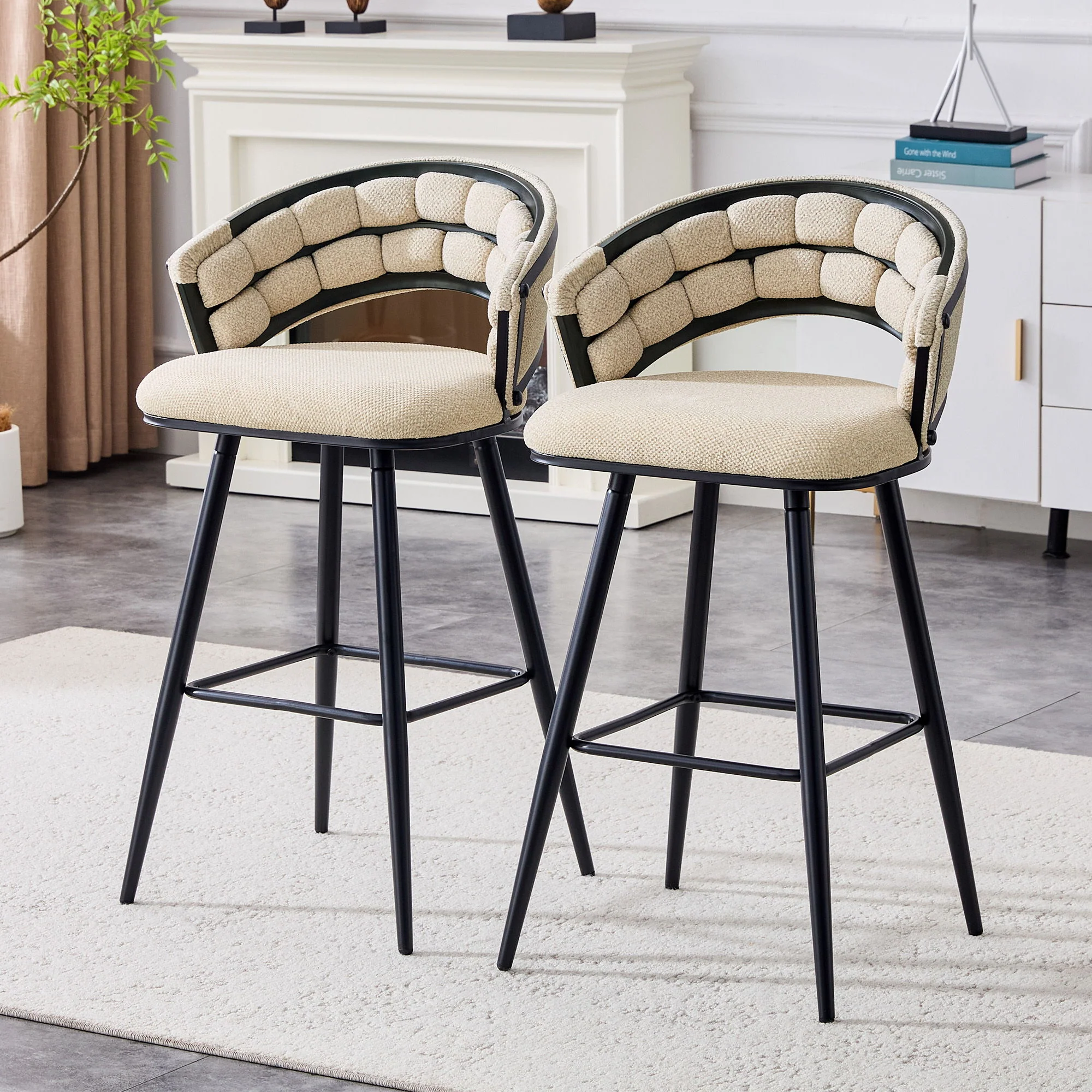 Bar Stools, Kitchen Island Counter Height Stools (Set of 2) - Image 15
