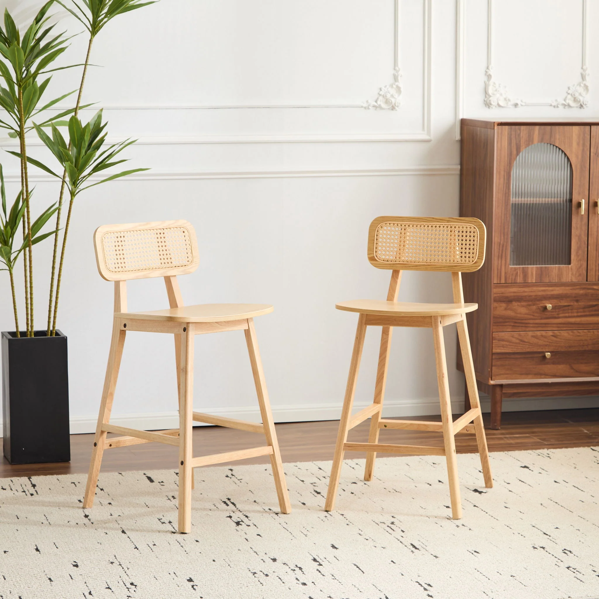 Bari - Indoor Wood Barstool (Set of 2) - Image 12