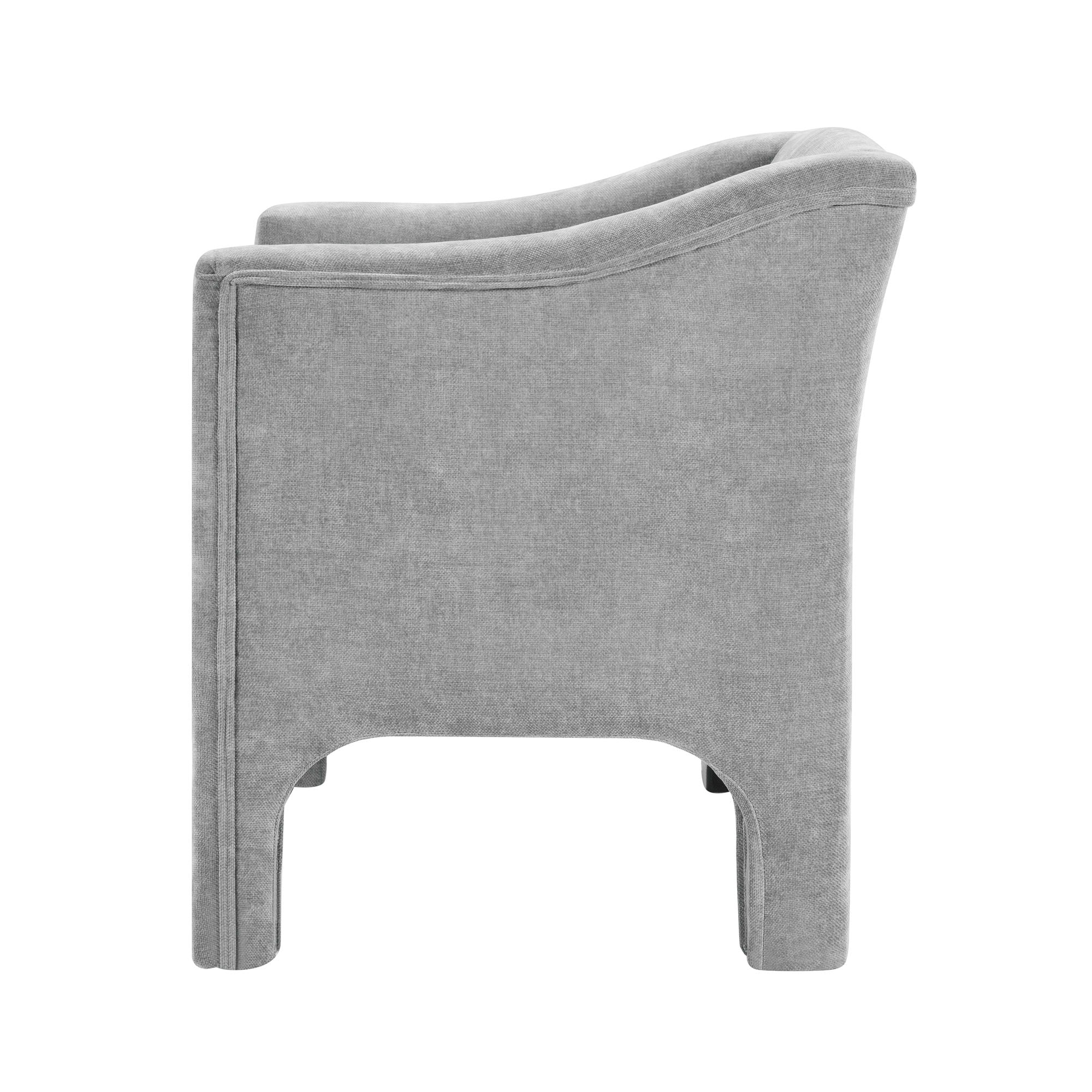 Barrel Accent Chair With Enclosed Arms - Image 8