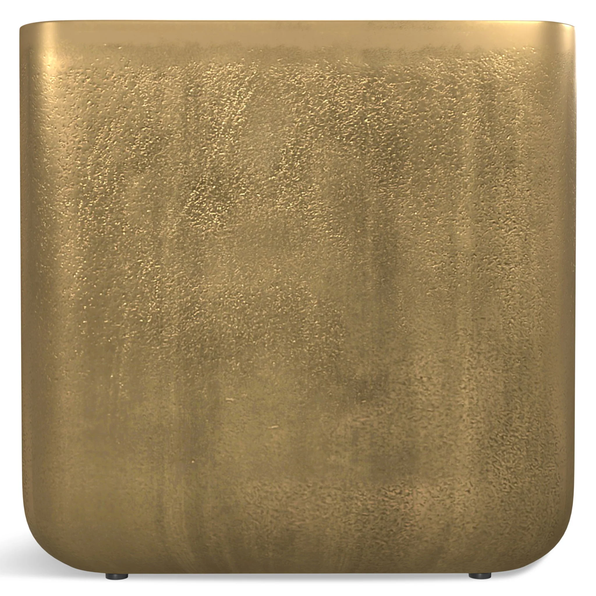 Bassett - Cast Aluminum Side Table - Brown - Image 8