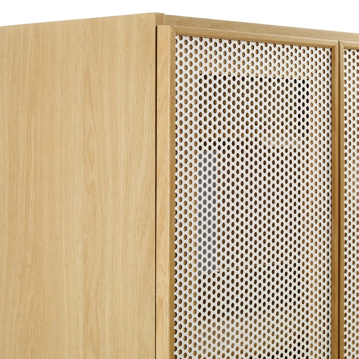 Bathroom Vanity Cabinet with Perforated Metal Doors – Sink Basin Not Included - Image 16