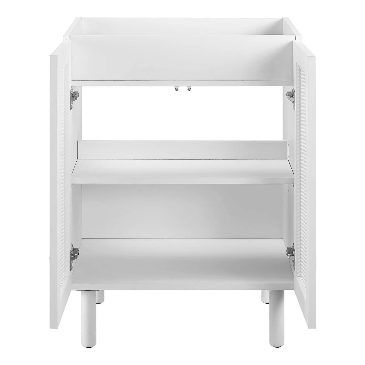 Bathroom Vanity Cabinet with Perforated Metal Doors – Sink Basin Not Included - Image 8