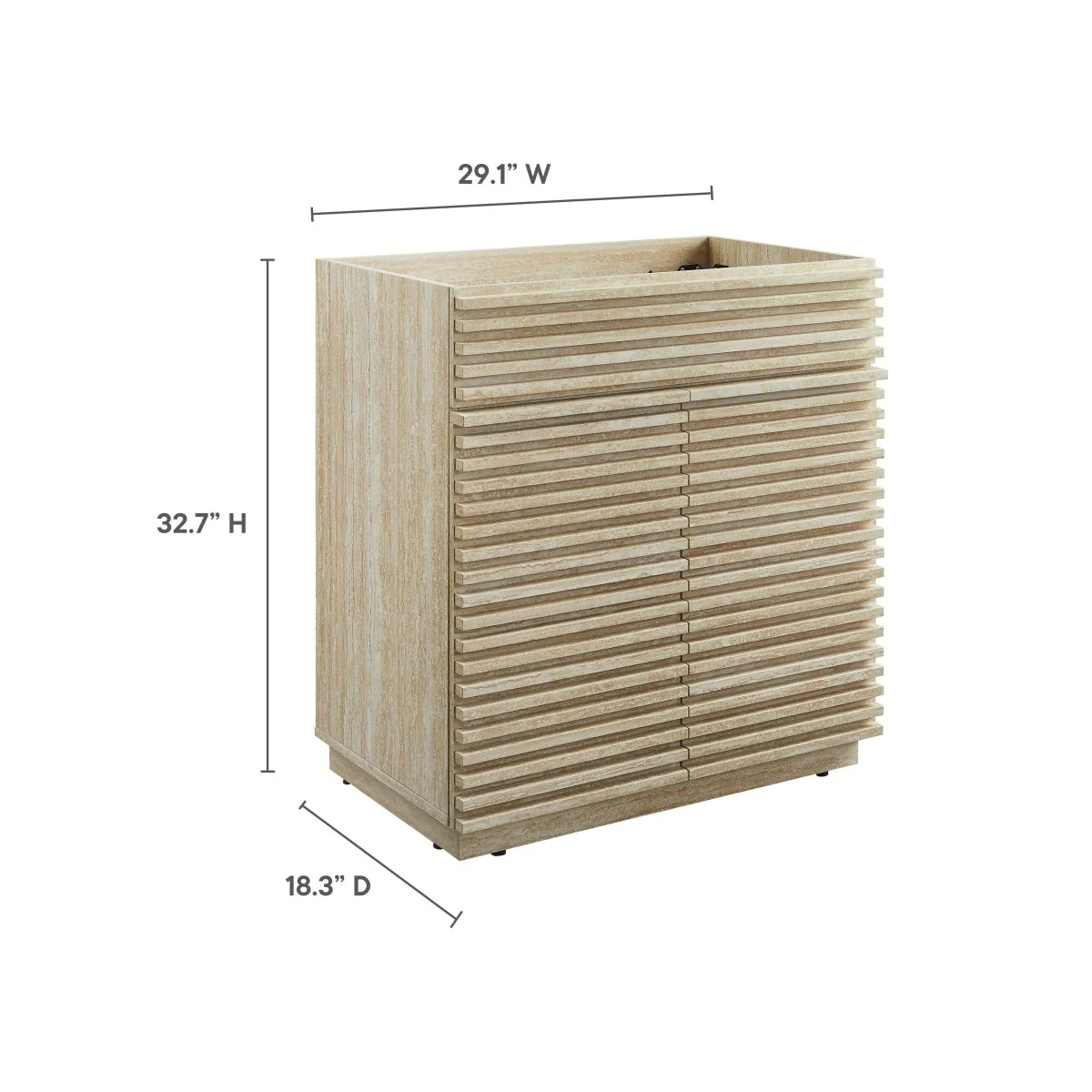 Bathroom Vanity Cabinet with Storage — Mid-Century Modern Design, Durable Construction - Image 43