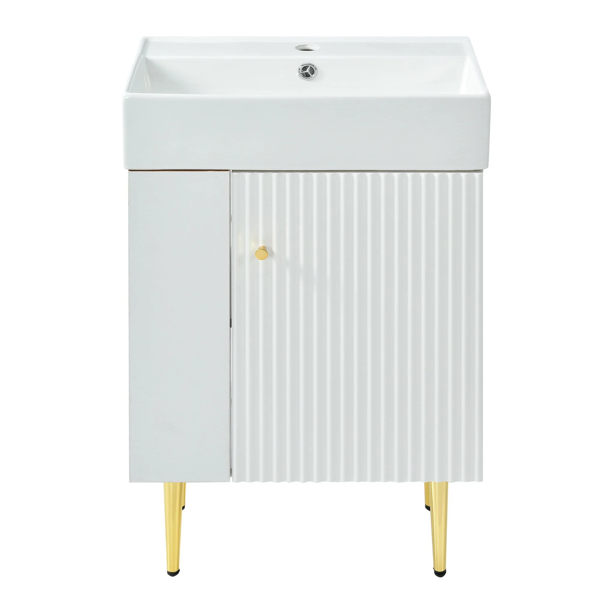 Bathroom Vanity, Combo Cabinet, Bathroom Storage Cabinet, Single Ceramic Sink - Image 3