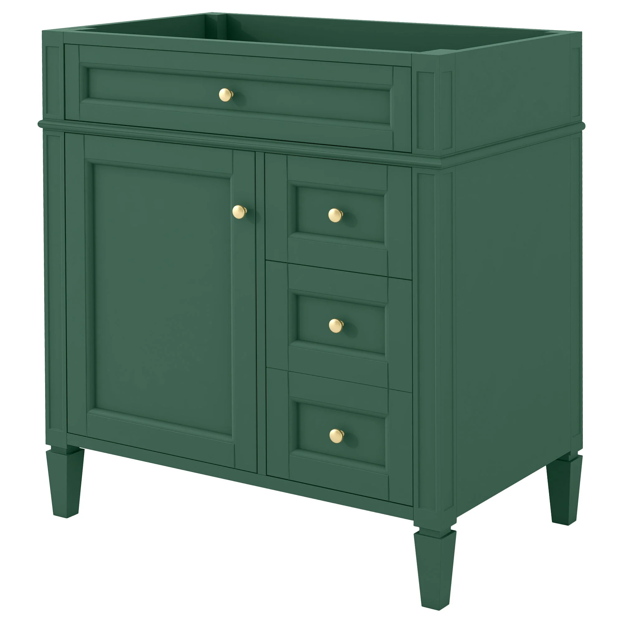 Bathroom Vanity With 2 Drawers And Tip-Out Drawer, Storage Cabinet - Image 119