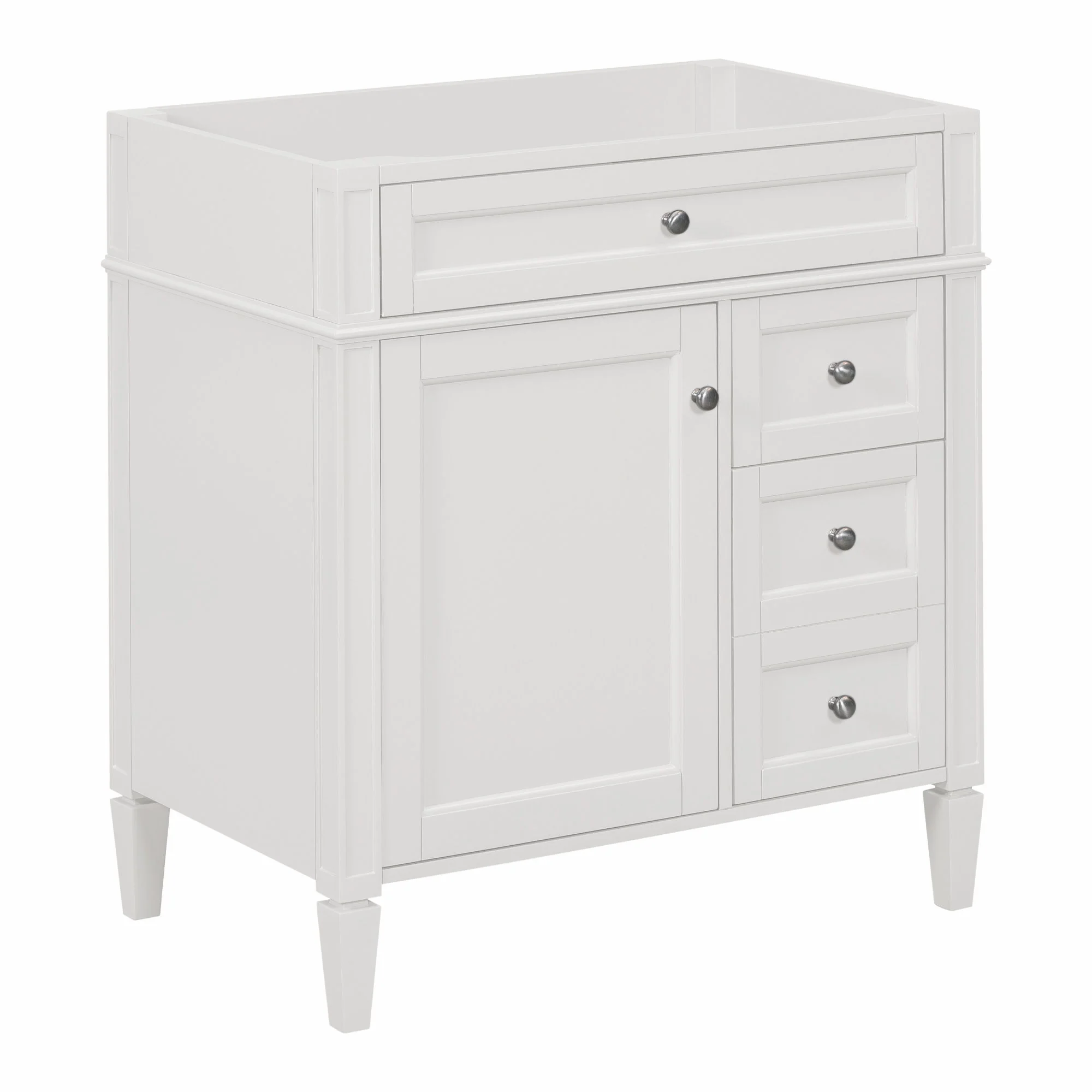 Bathroom Vanity With 2 Drawers And Tip-Out Drawer, Storage Cabinet - Image 2