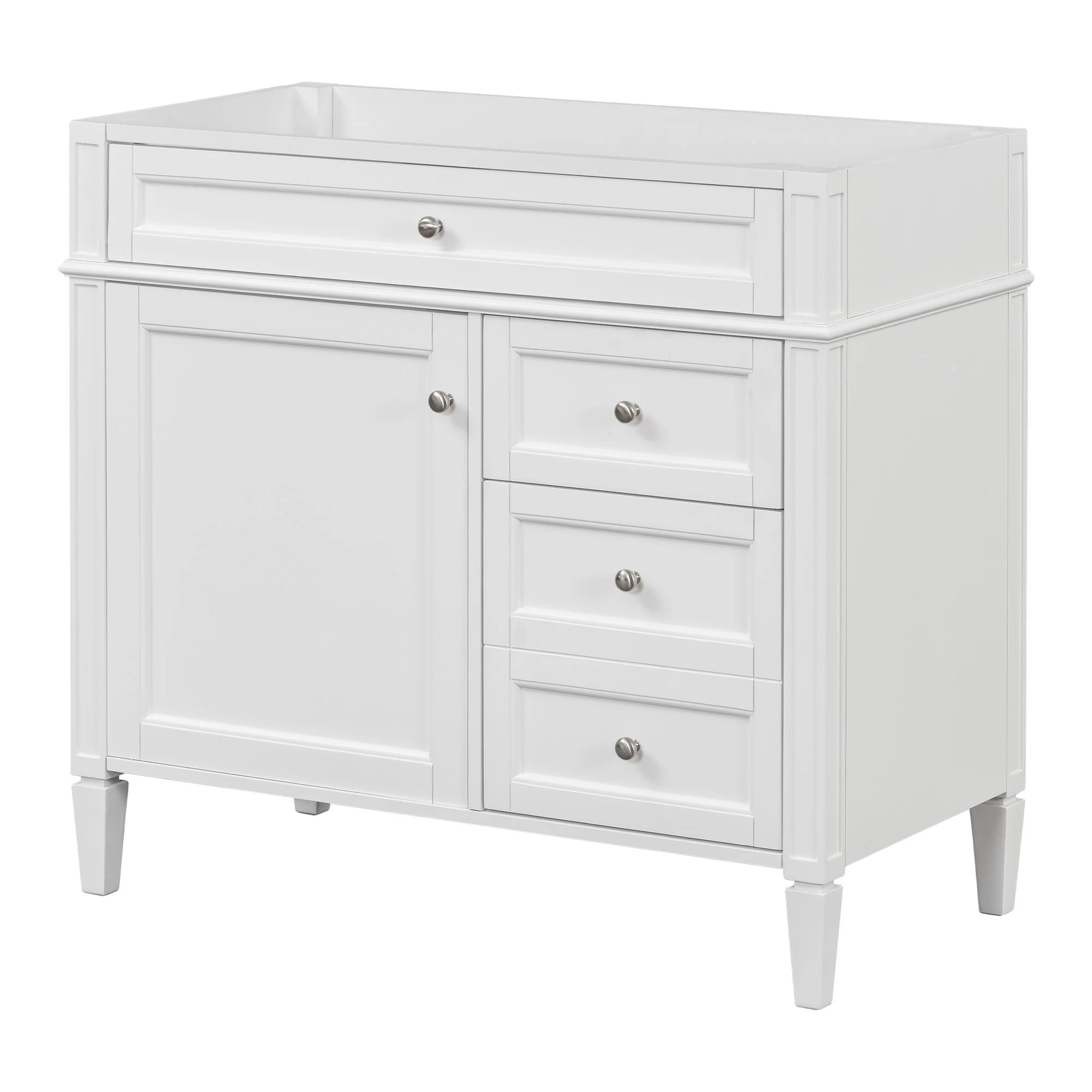 Bathroom Vanity With 2 Drawers And Tip-Out Drawer, Storage Cabinet - Image 23