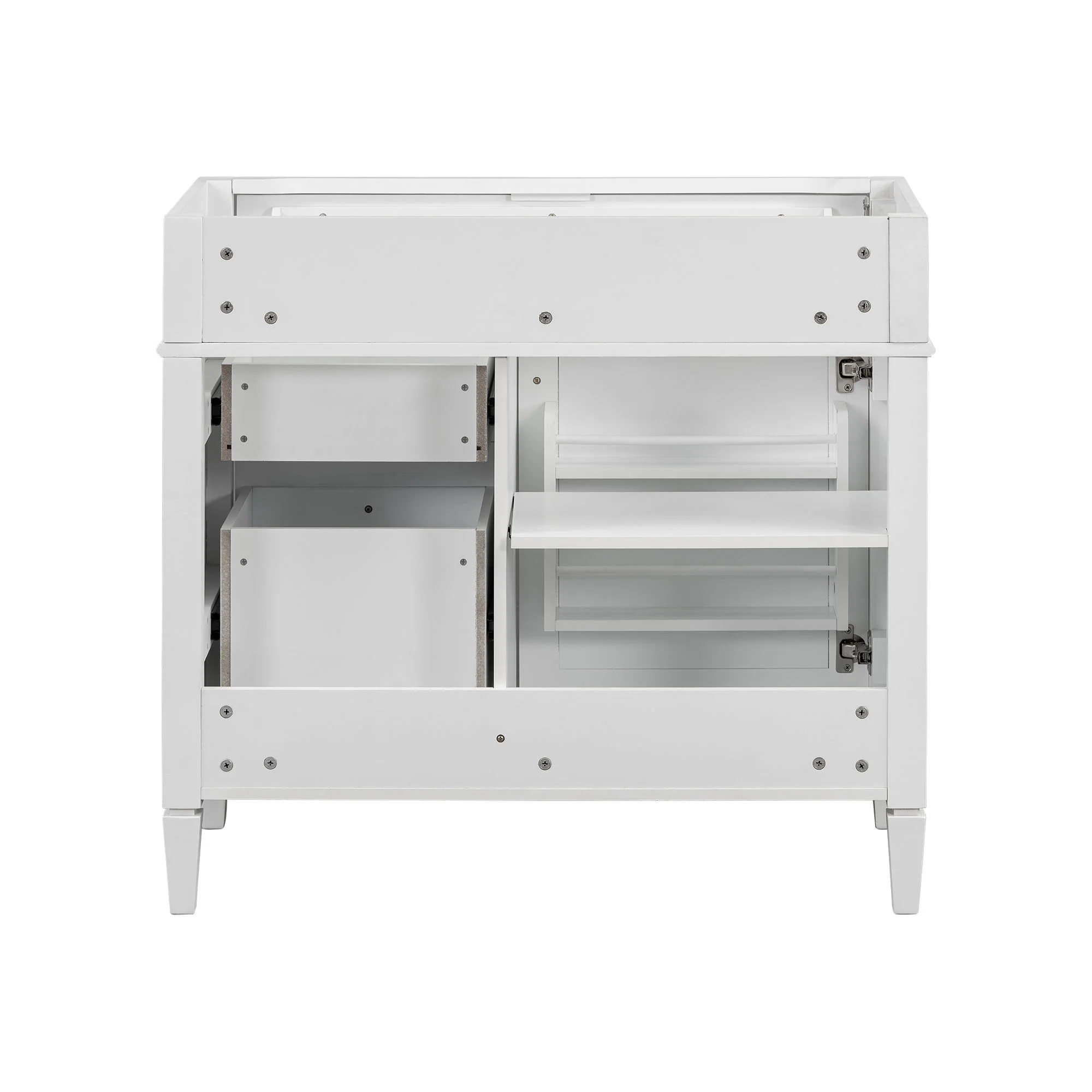 Bathroom Vanity With 2 Drawers And Tip-Out Drawer, Storage Cabinet - Image 29