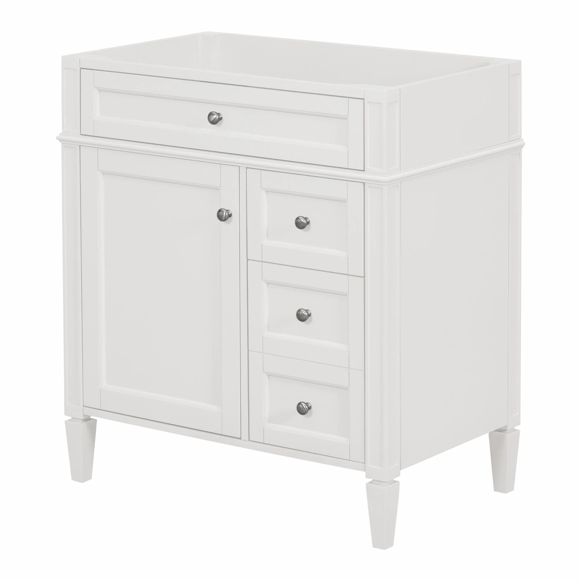 Bathroom Vanity With 2 Drawers And Tip-Out Drawer, Storage Cabinet - Image 93