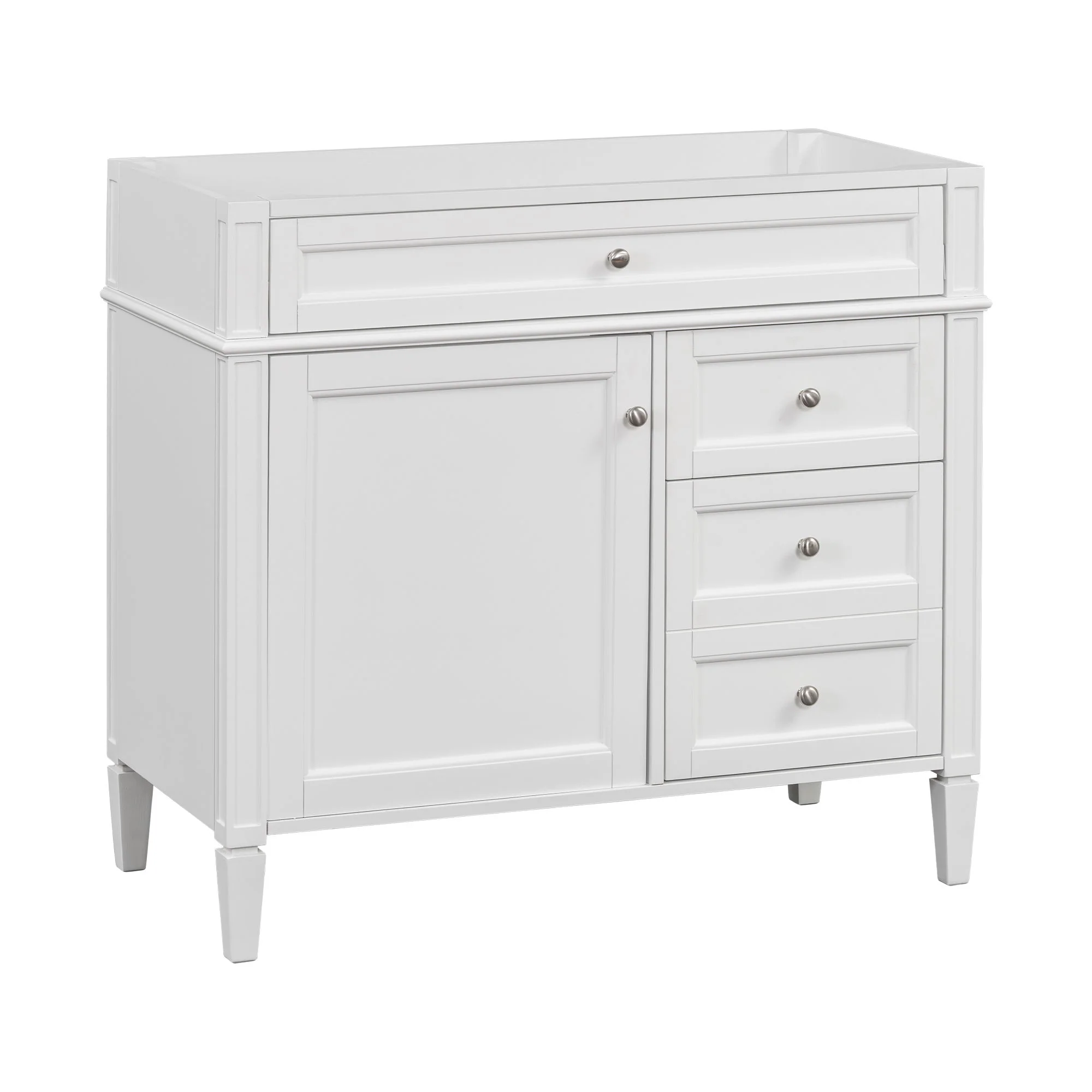 Bathroom Vanity With 2 Drawers And Tip-Out Drawer, Storage Cabinet - Image 95