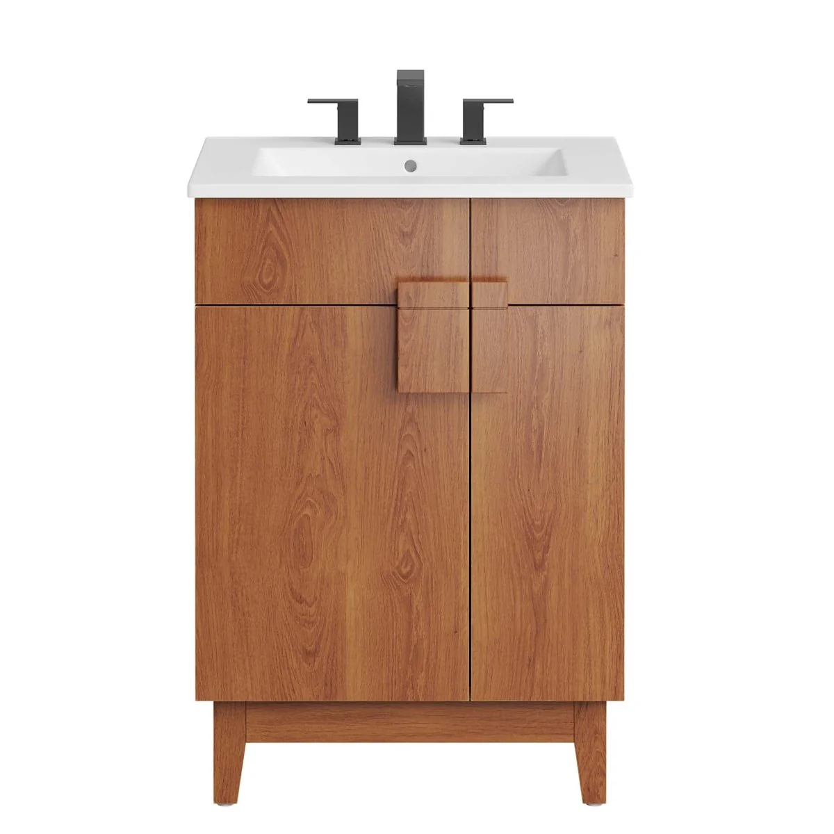 Bathroom Vanity with Ceramic Sink and Storage Cabinet for Bath, Contemporary Vanity Unit - Image 40